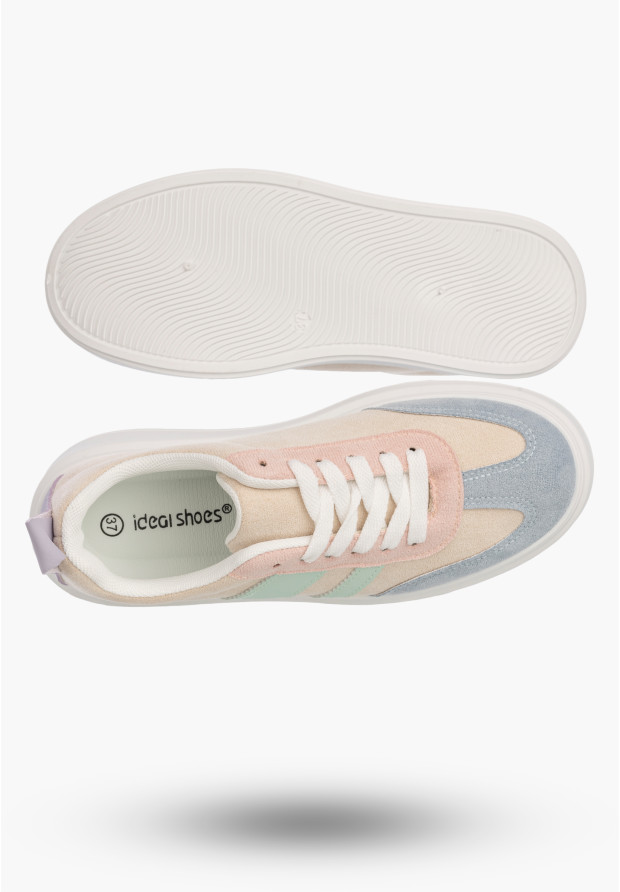 Sneakersy Damskie Sportowe Buty Na Platformie Casual Kolorowe