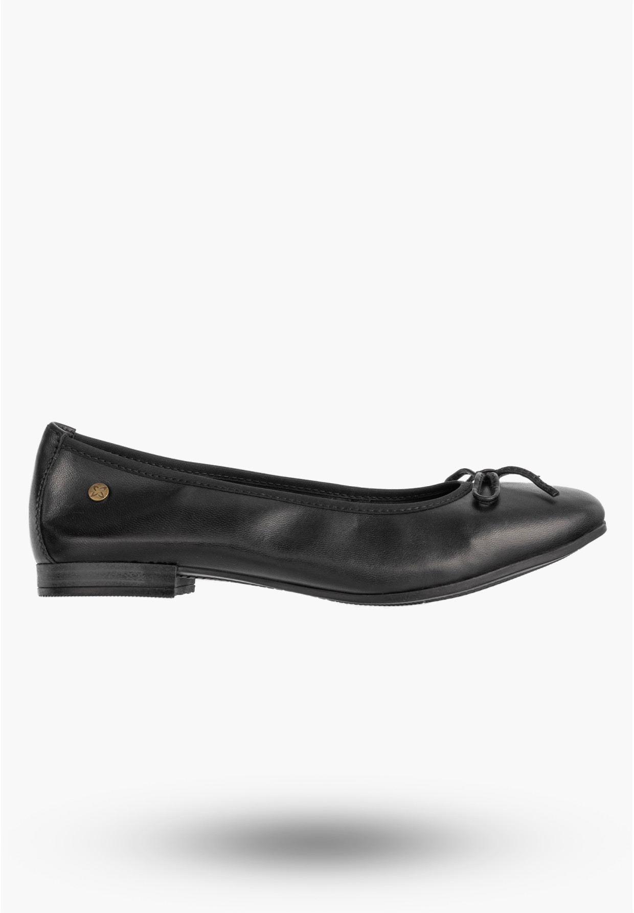Baleriny Damskie Skórzane Buty Klasyczne Półbuty Czarne Maciejka P6800-04/00-0