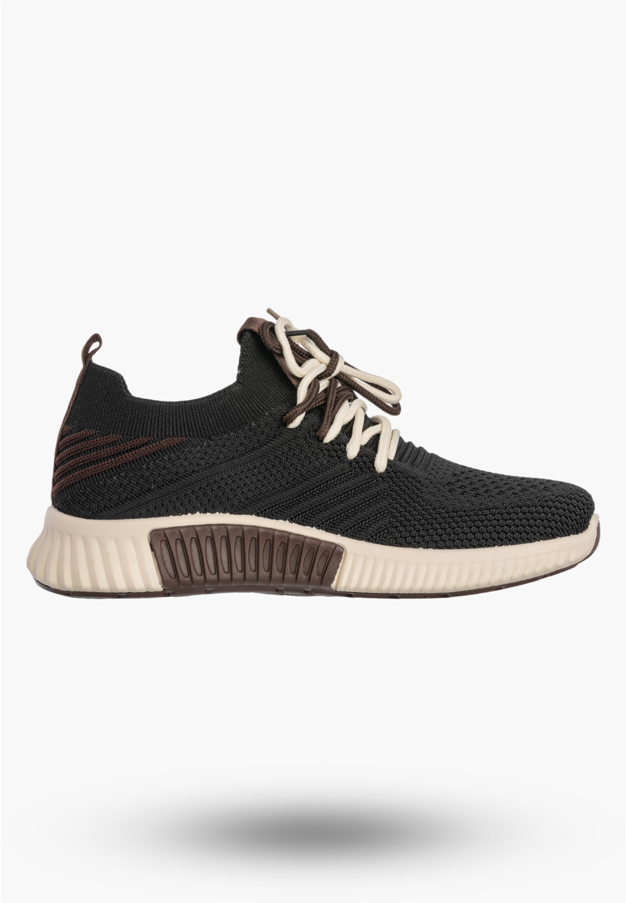 Sneakersy Damskie Buty Sportowe Wsuwane Lekkie Tekstylne Czarne