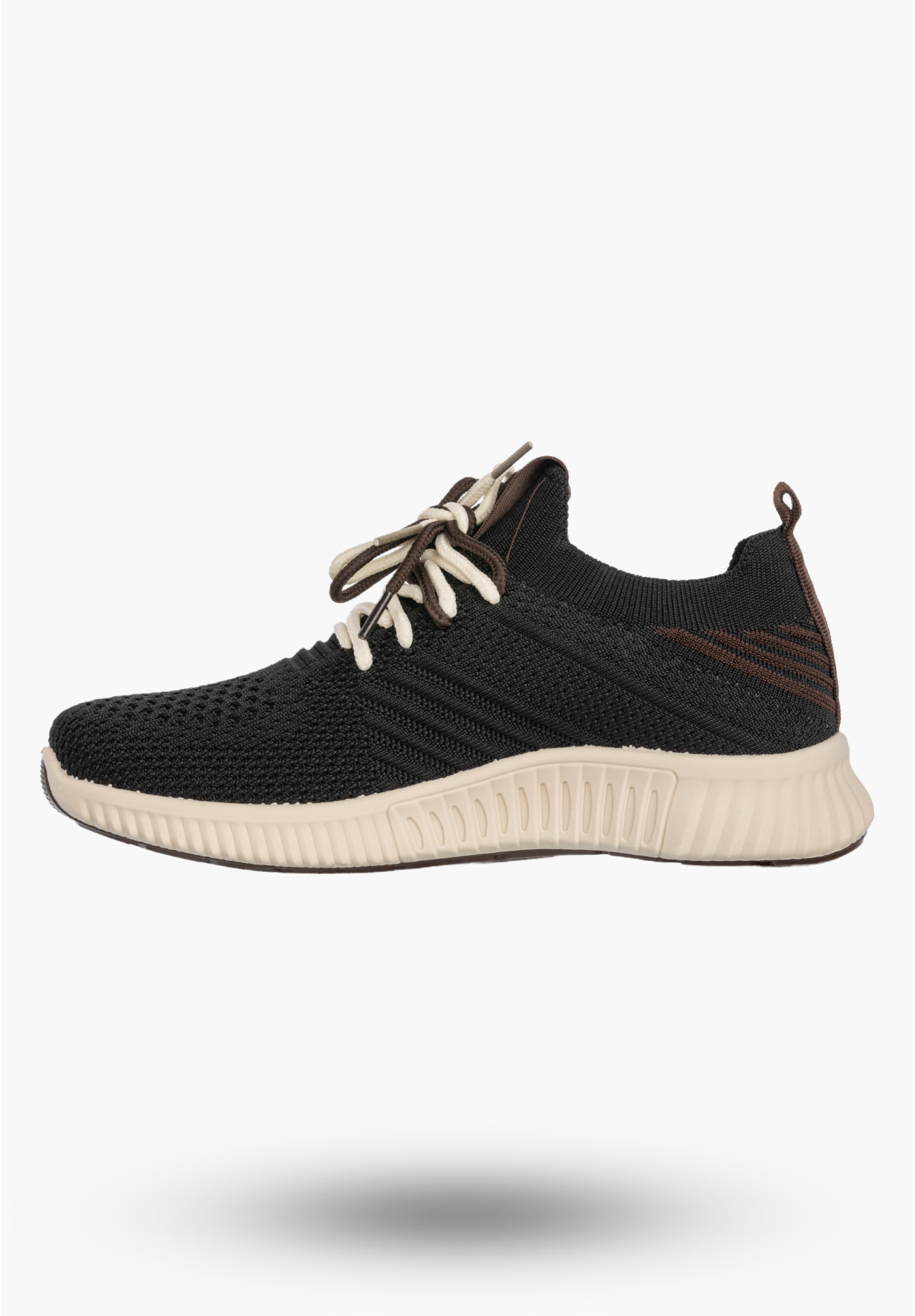 Sneakersy Damskie Buty Sportowe Wsuwane Lekkie Tekstylne Czarne