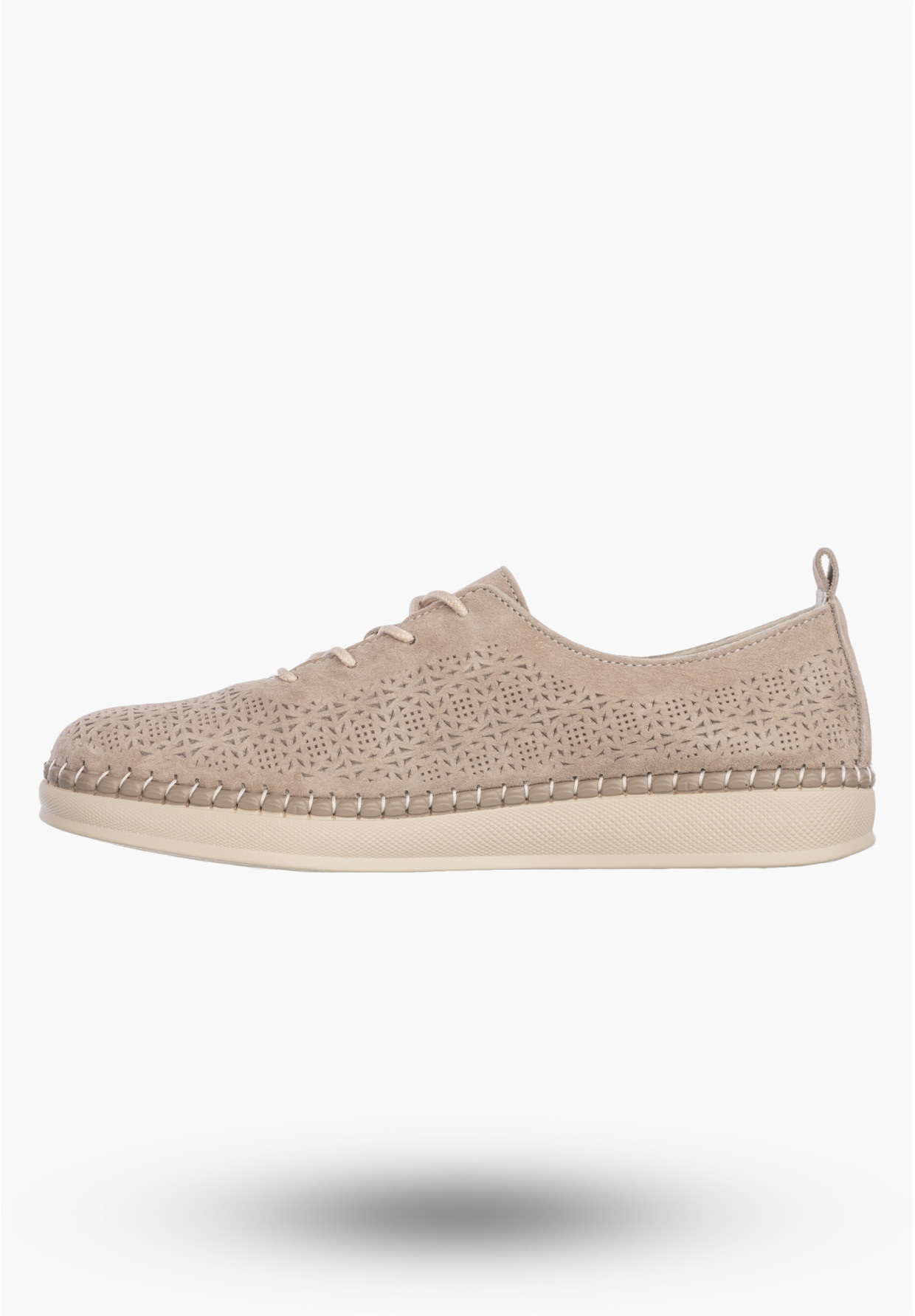 Półbuty Damskie Buty Skórzane Sneakersy Casual Beżowe Filippo DP7674