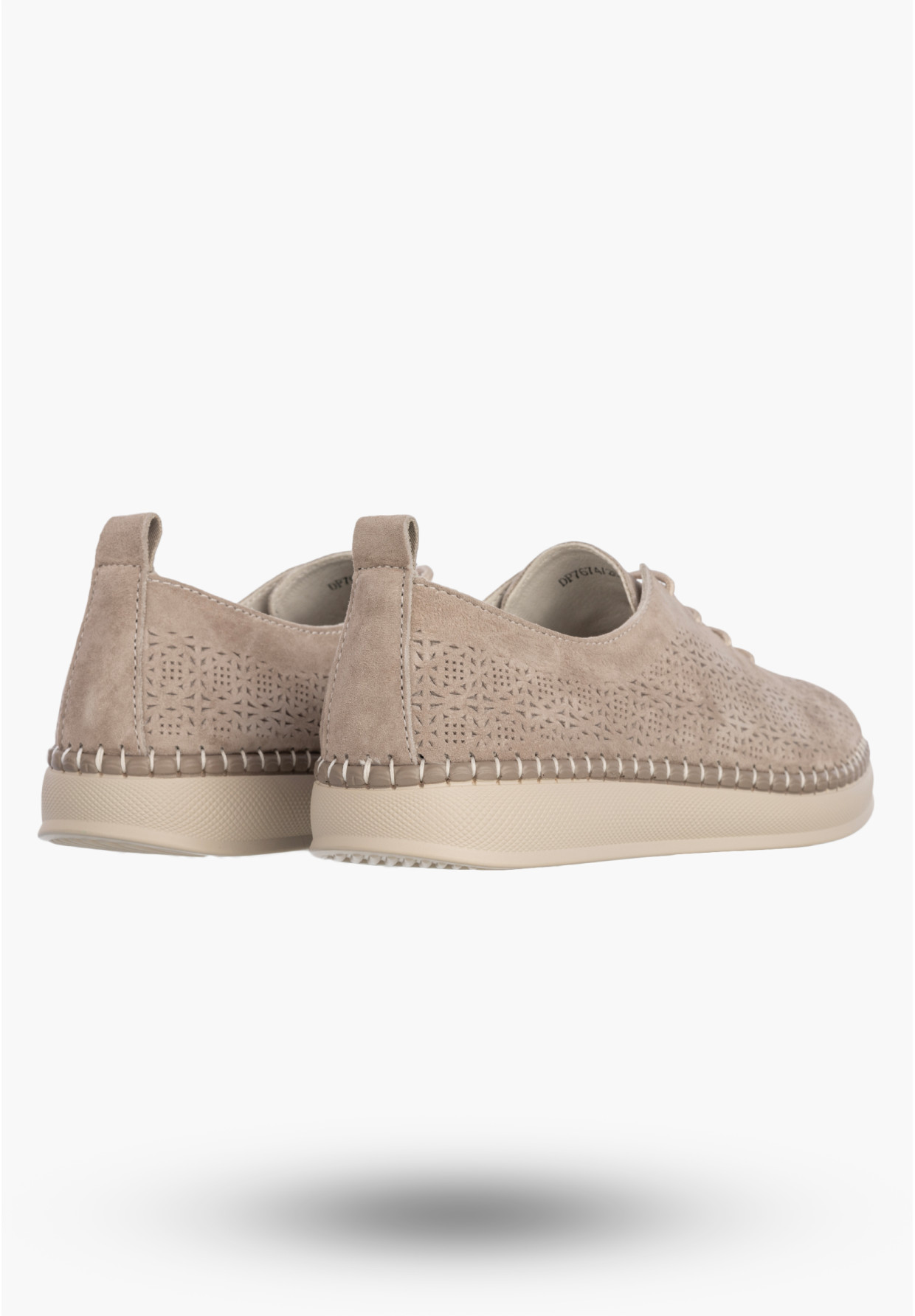 Półbuty Damskie Buty Skórzane Sneakersy Casual Beżowe Filippo DP7674