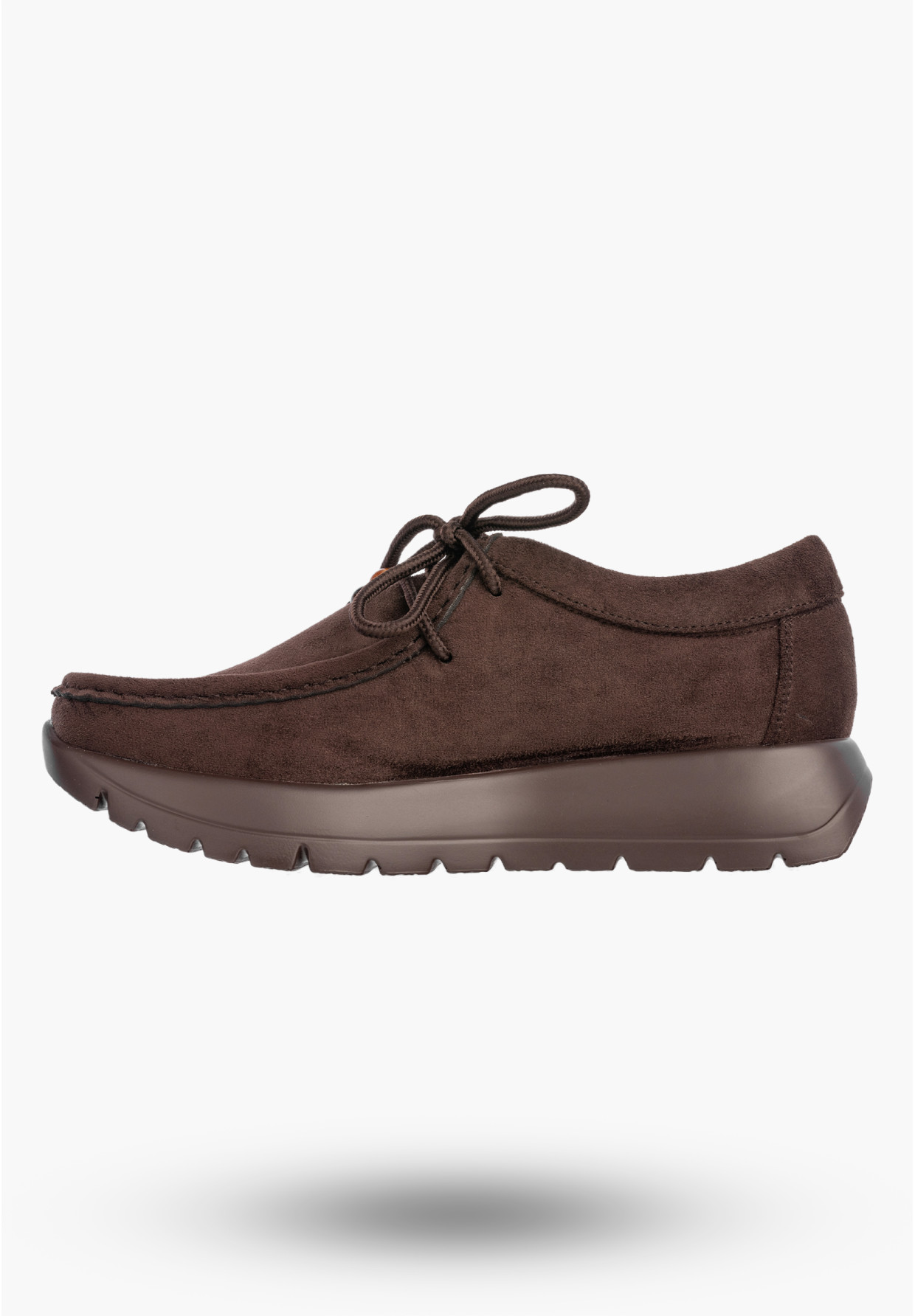 Półbuty Damskie Skórzane Buty Eleganckie Sznurowane Casual Brązowe