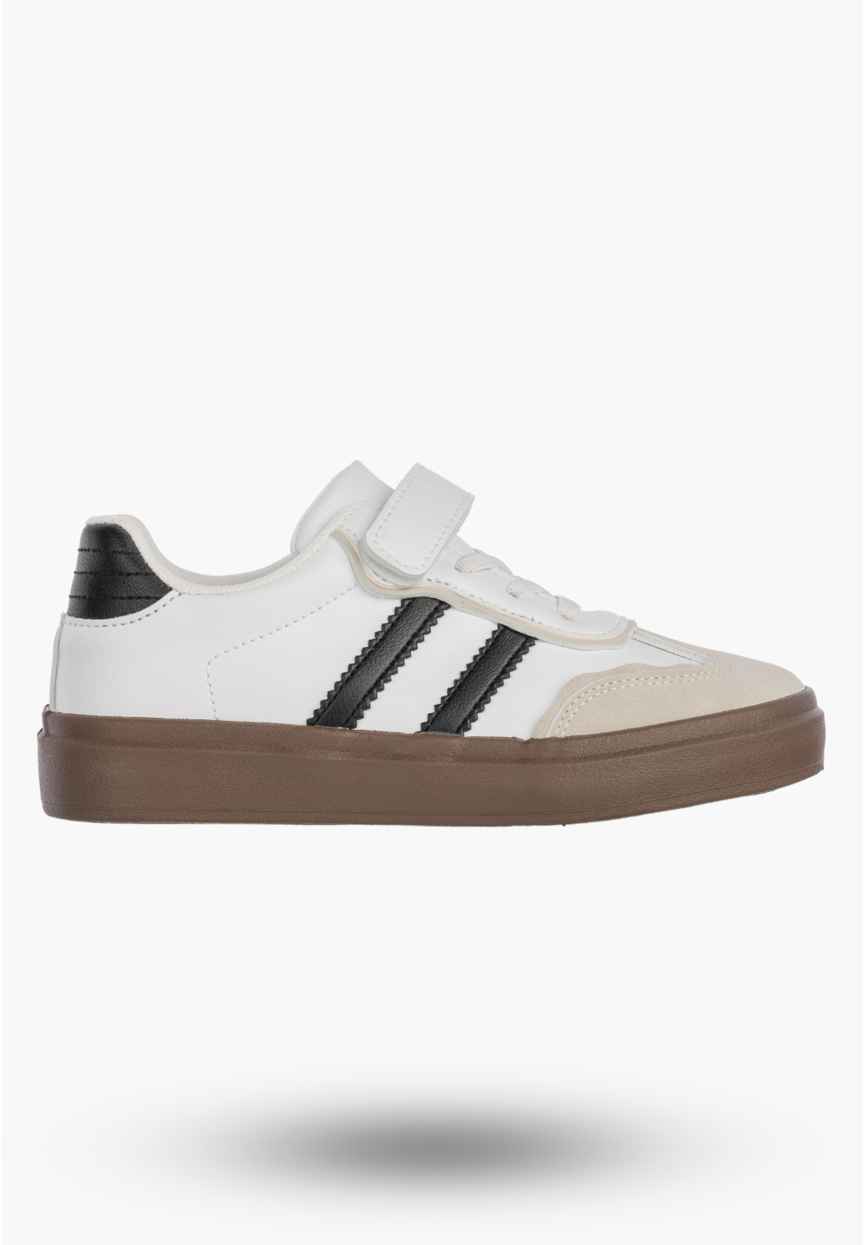 Buty Dziecięce Trampki Sneakersy na Rzepy Szare R1444P