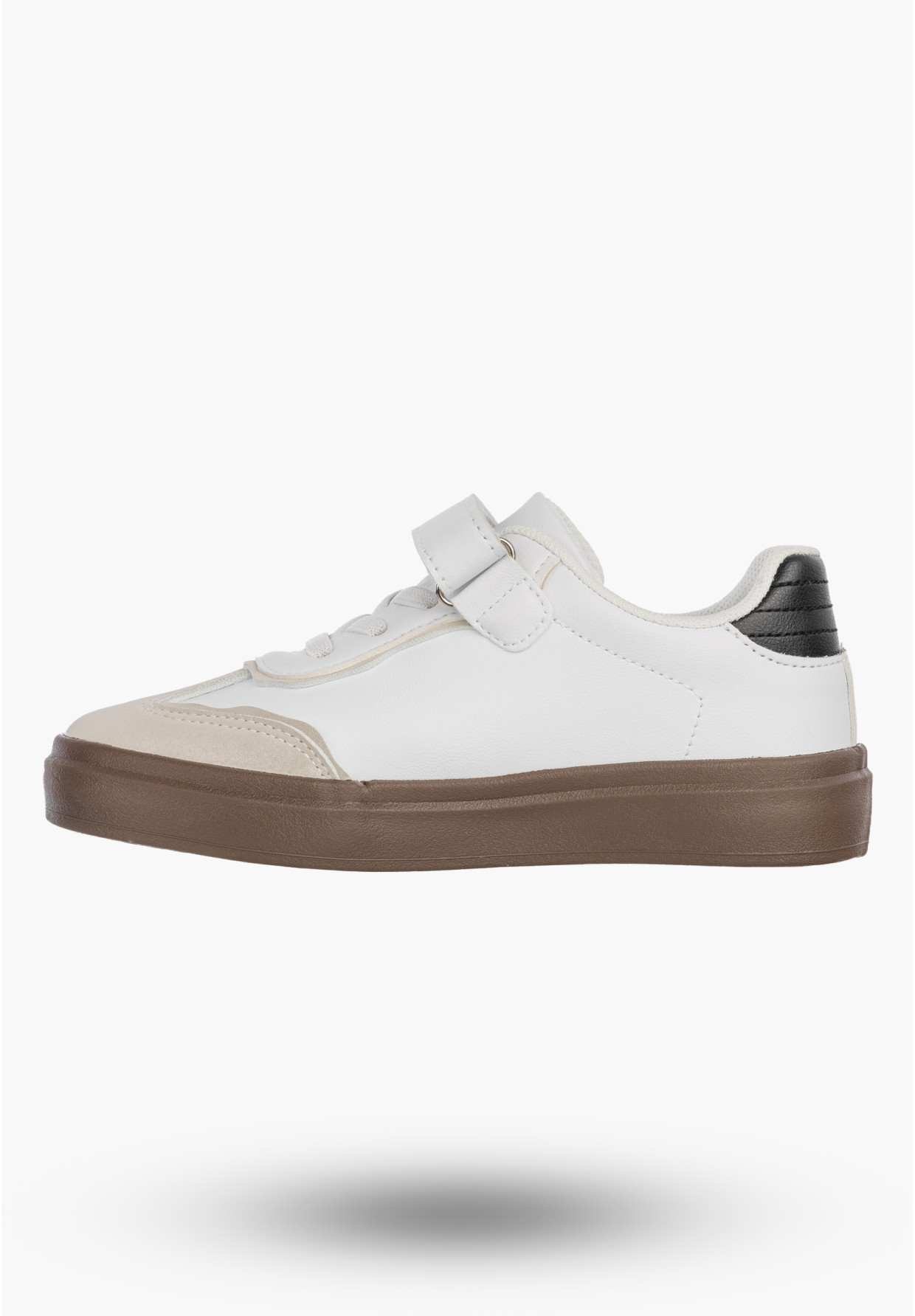 Buty Dziecięce Trampki Sneakersy na Rzepy Szare R1444P