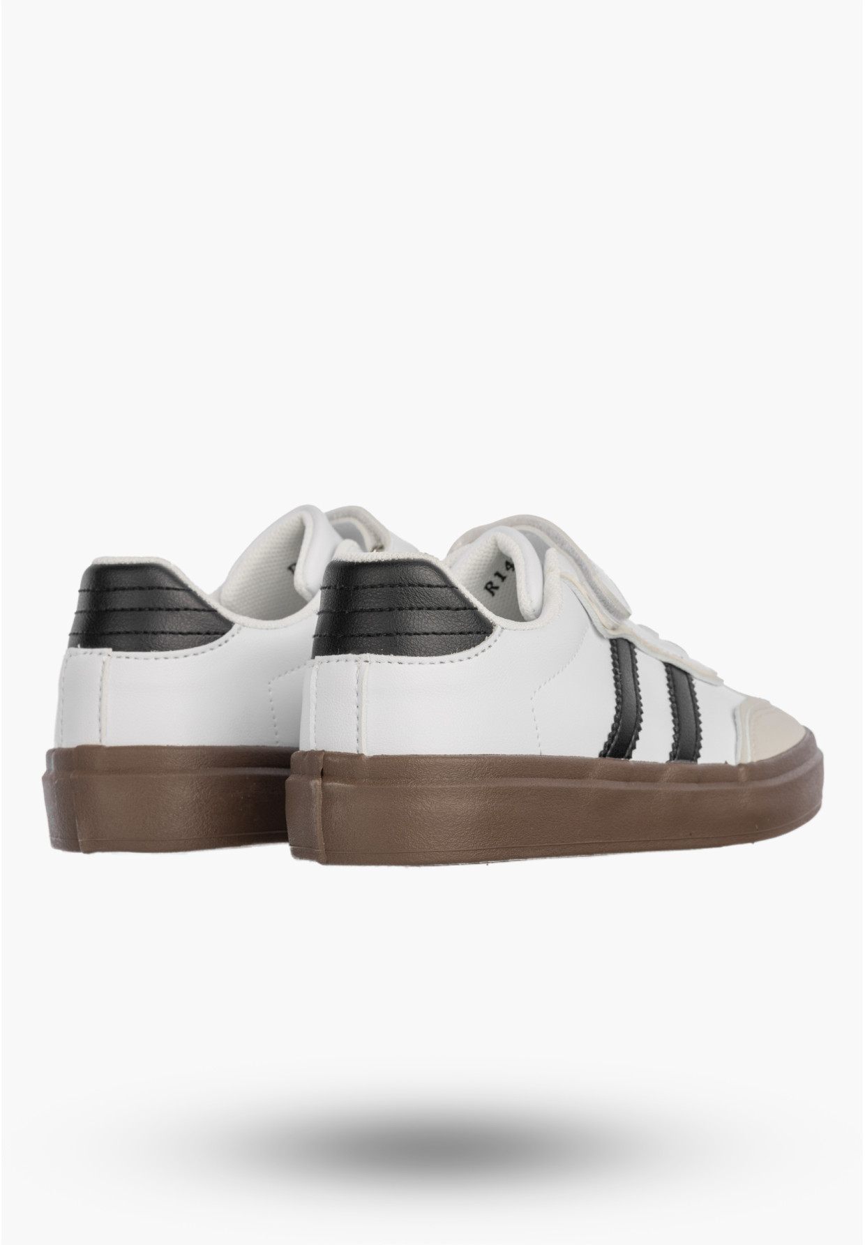 Buty Dziecięce Trampki Sneakersy na Rzepy Szare R1444P