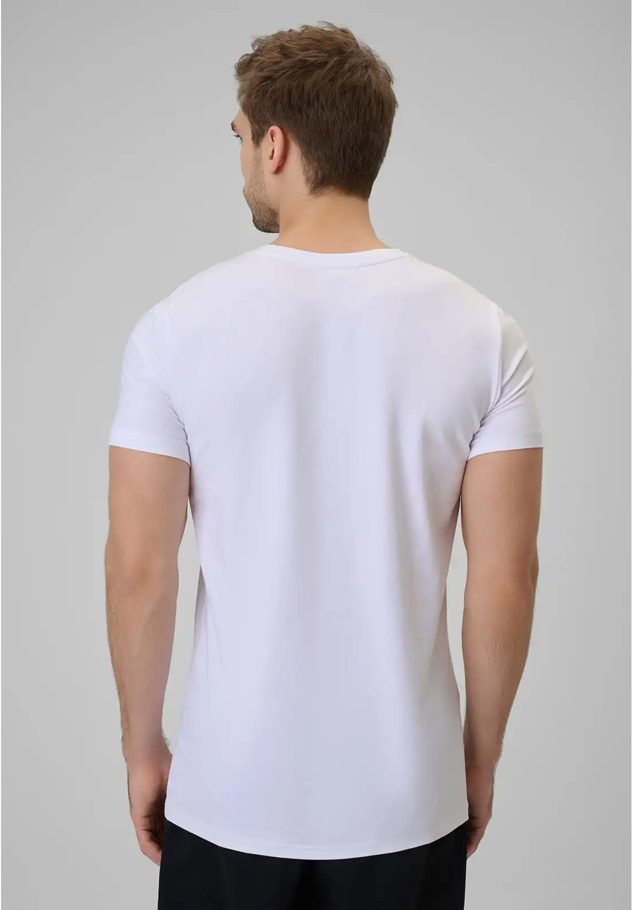 Koszulka Męska 4F T-shirt Basic Regular Biały 4FWMM00TTSHM3340