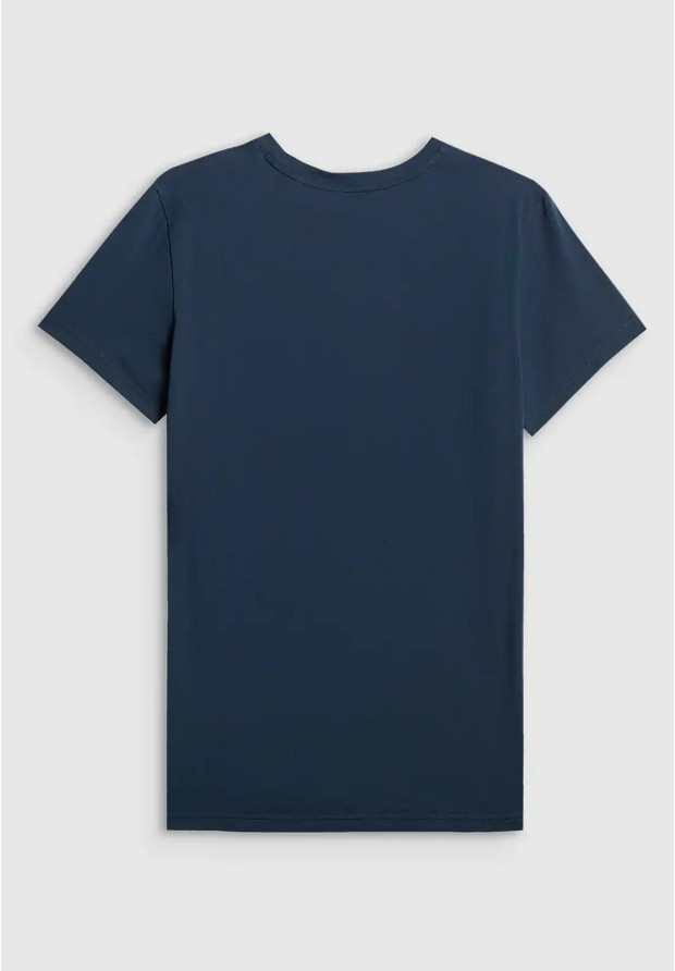 Koszulka Męska 4F T-shirt Basic Regular Granatowa 4FWMM00TTSHM3340