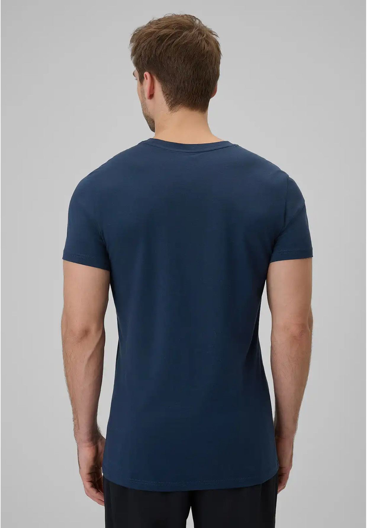 Koszulka Męska 4F T-shirt Basic Regular Granatowa 4FWMM00TTSHM3340