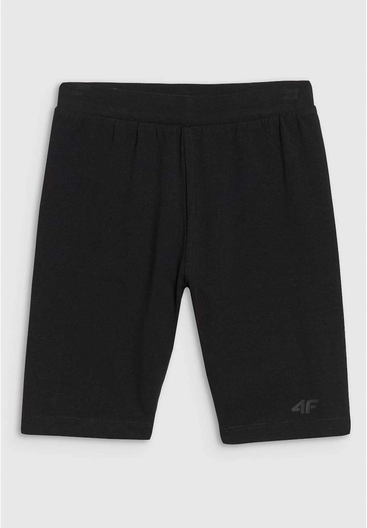 Legginsy Dziewczęce 4F Kolarki Bawełniane Spodenki Czarne 4FJWSS25TSTIF014