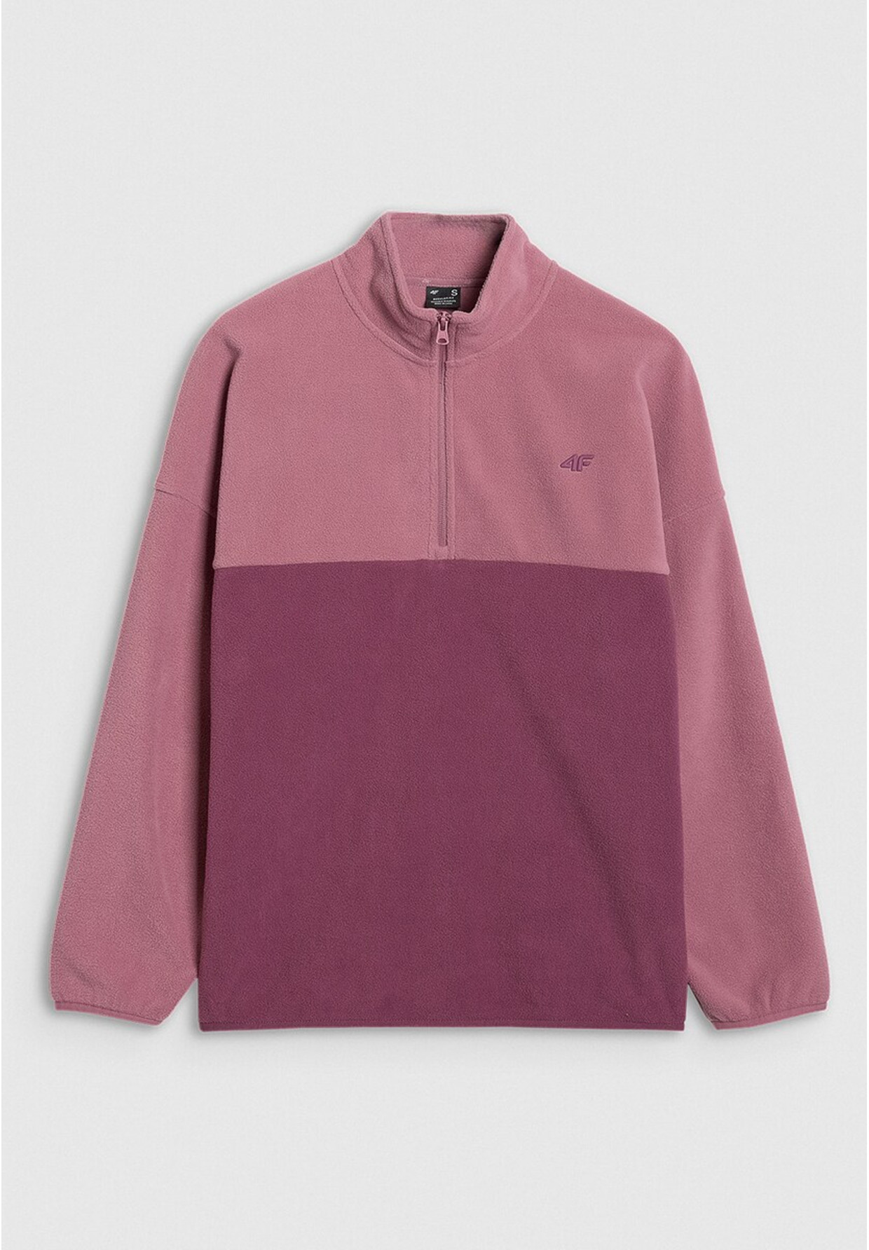 Polar Damski 4F Bluza Ze Stójką Regular Różowy 4FWAW25TFLEF421