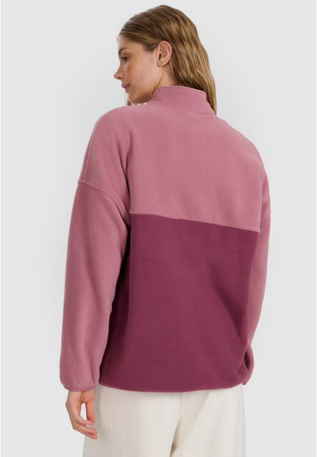 Polar Damski 4F Bluza Ze Stójką Regular Różowy 4FWAW25TFLEF421