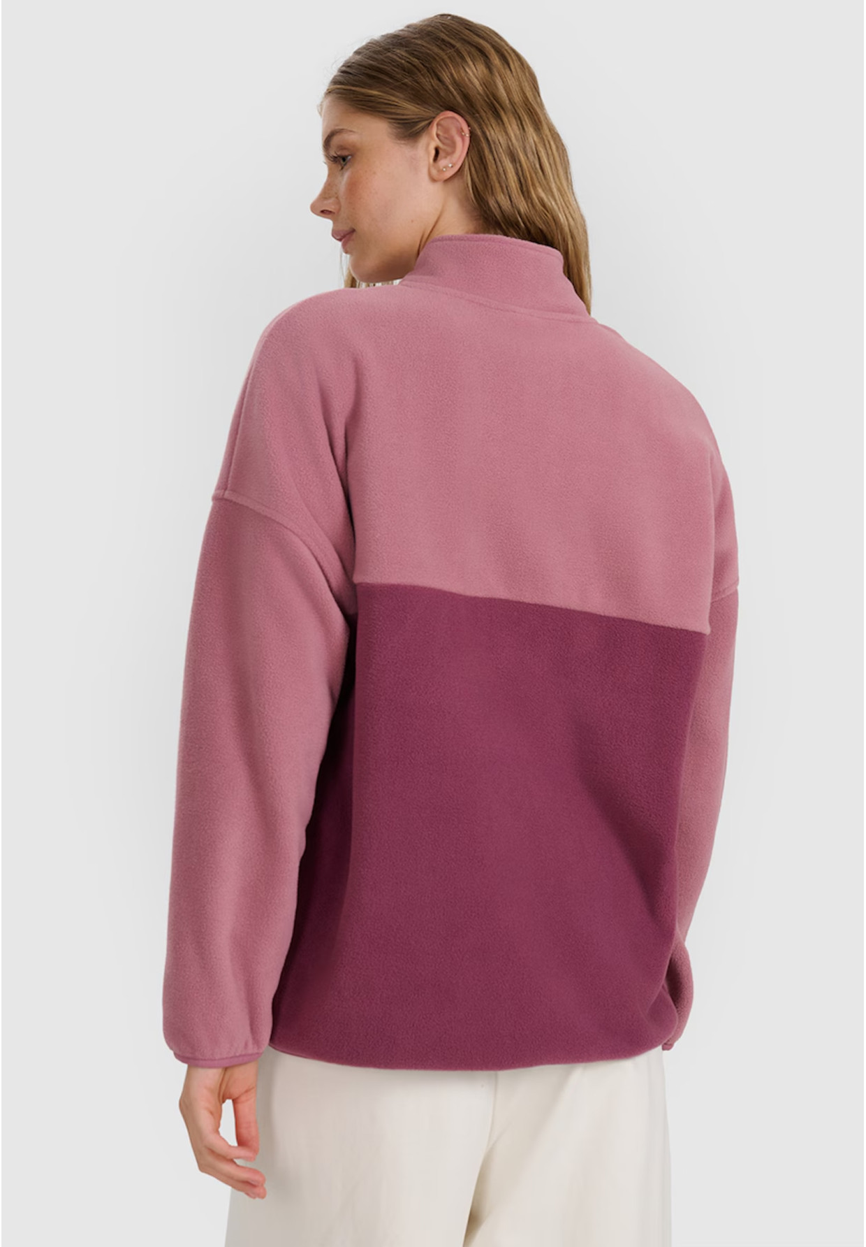 Polar Damski 4F Bluza Ze Stójką Regular Różowy 4FWAW25TFLEF421