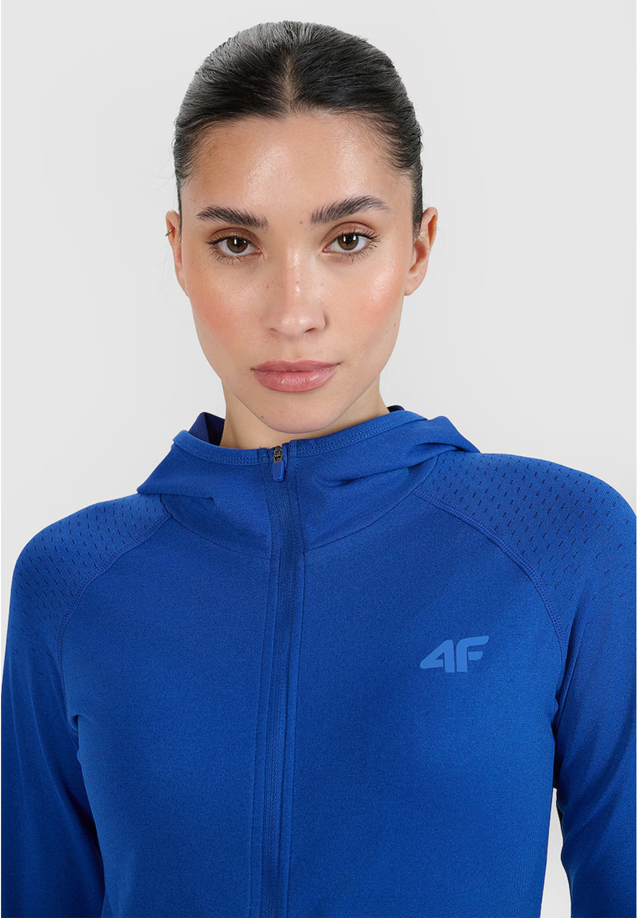 Bluza Damska 4F Treningowa Sportowa Rozpinana Do Biegania Niebieska 4FWSS25TFSWF474