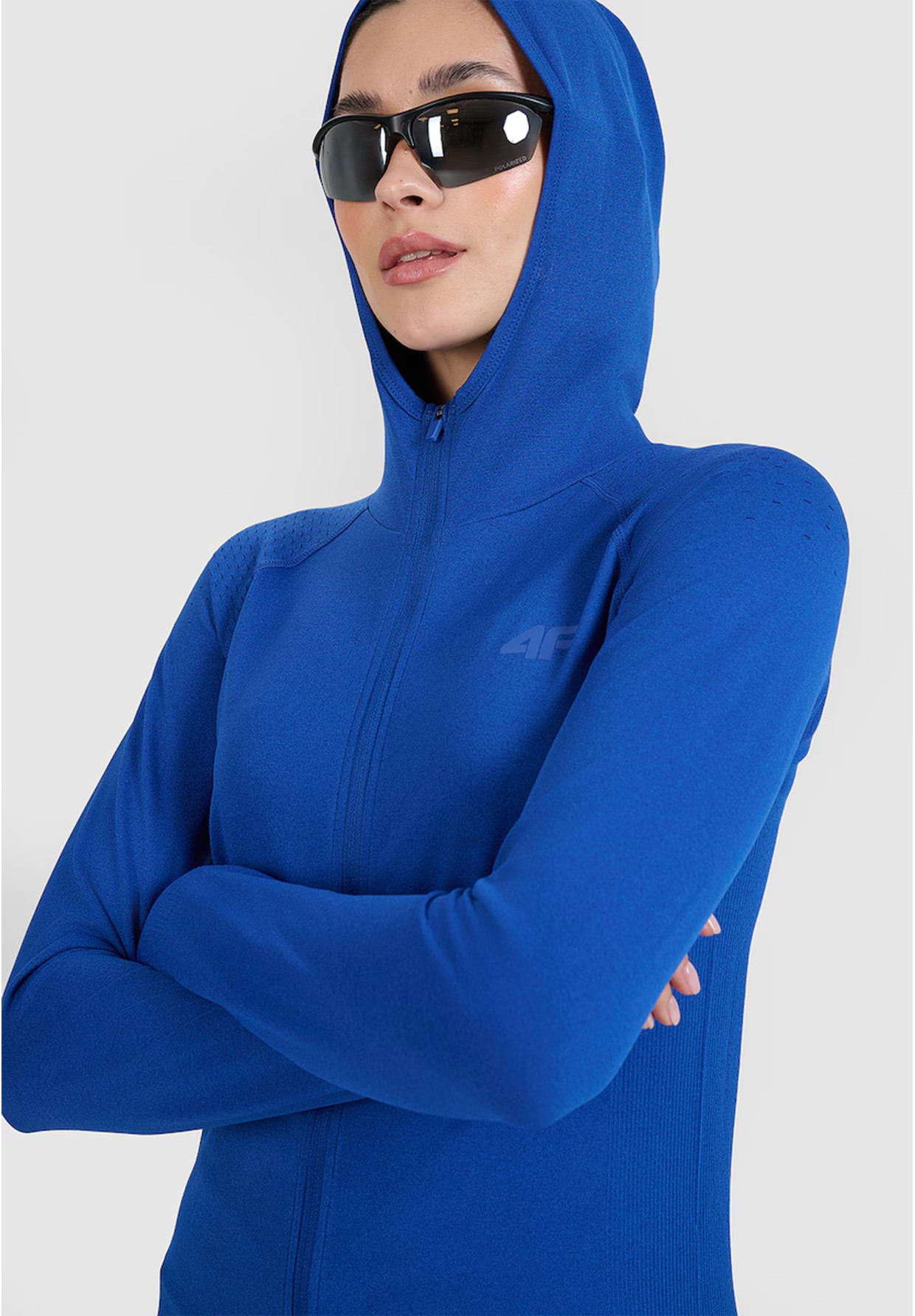 Bluza Damska 4F Treningowa Sportowa Rozpinana Do Biegania Niebieska 4FWSS25TFSWF474
