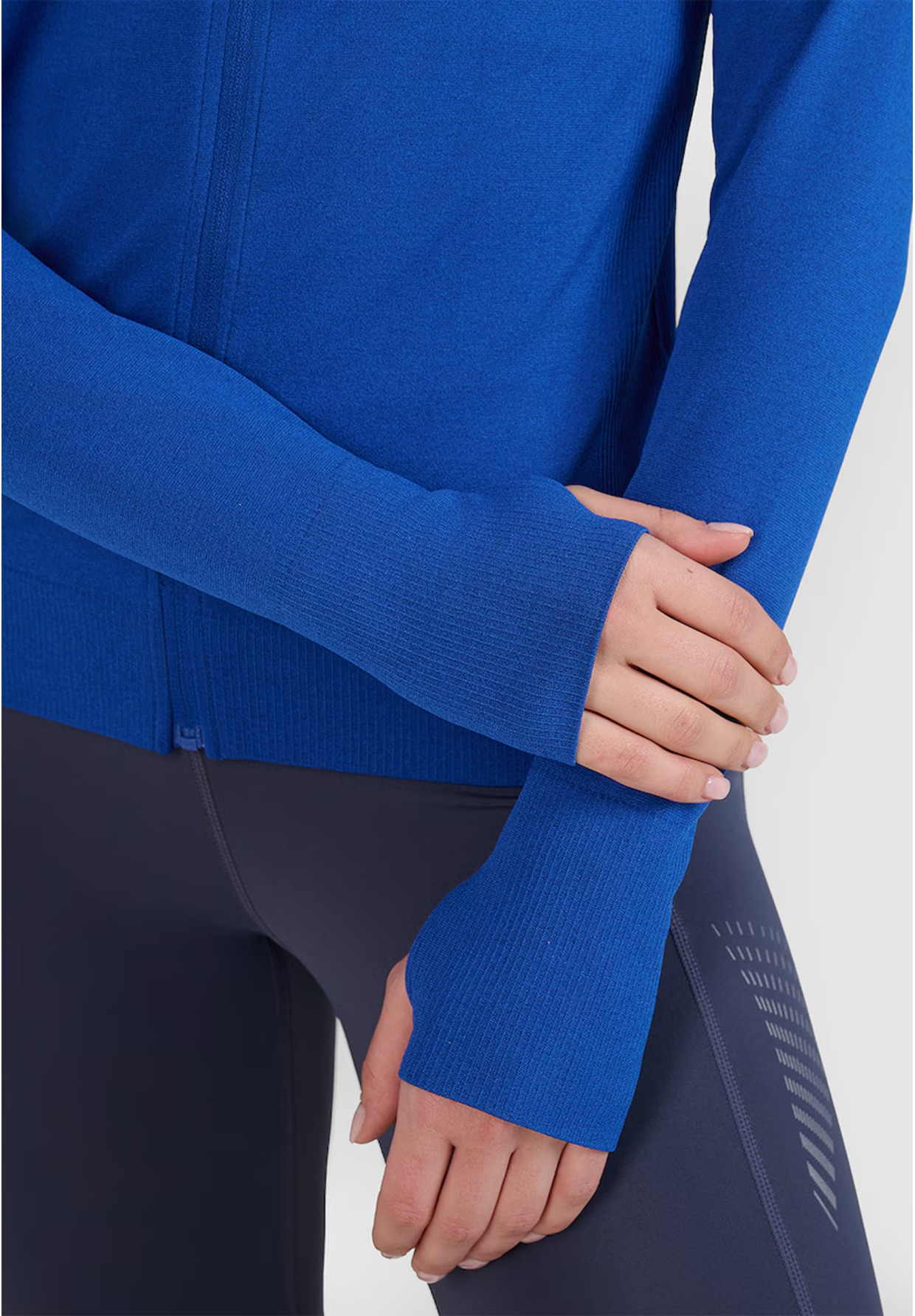 Bluza Damska 4F Treningowa Sportowa Rozpinana Do Biegania Niebieska 4FWSS25TFSWF474