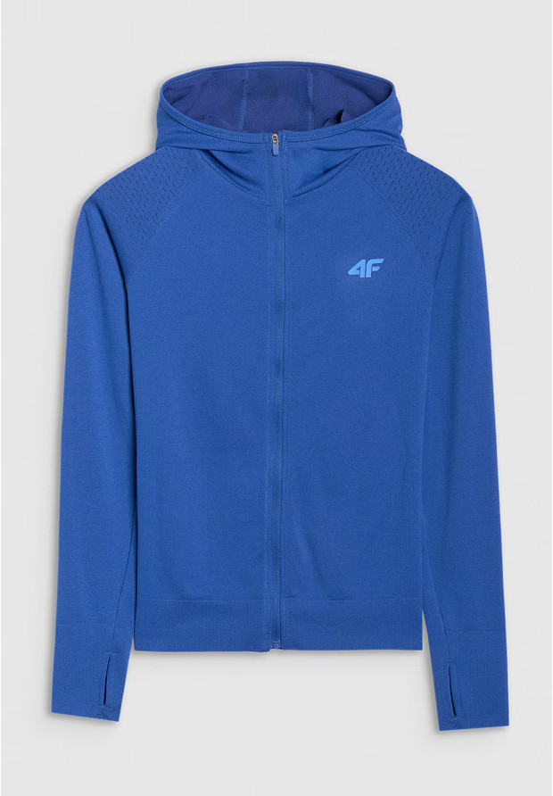 Bluza Damska 4F Treningowa Sportowa Rozpinana Do Biegania Niebieska 4FWSS25TFSWF474