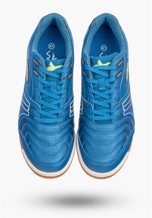 Sneakersy Męski Ekoskóra Sportowe Buty Halówki Niebieskie VICO