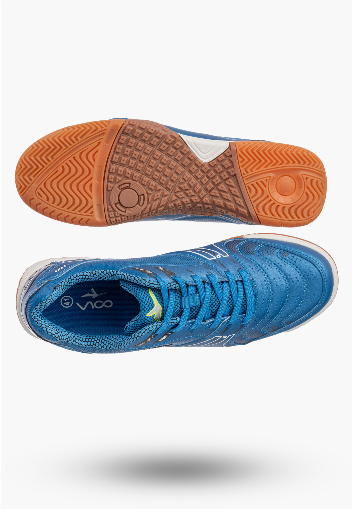 Sneakersy Męski Ekoskóra Sportowe Buty Halówki Niebieskie VICO