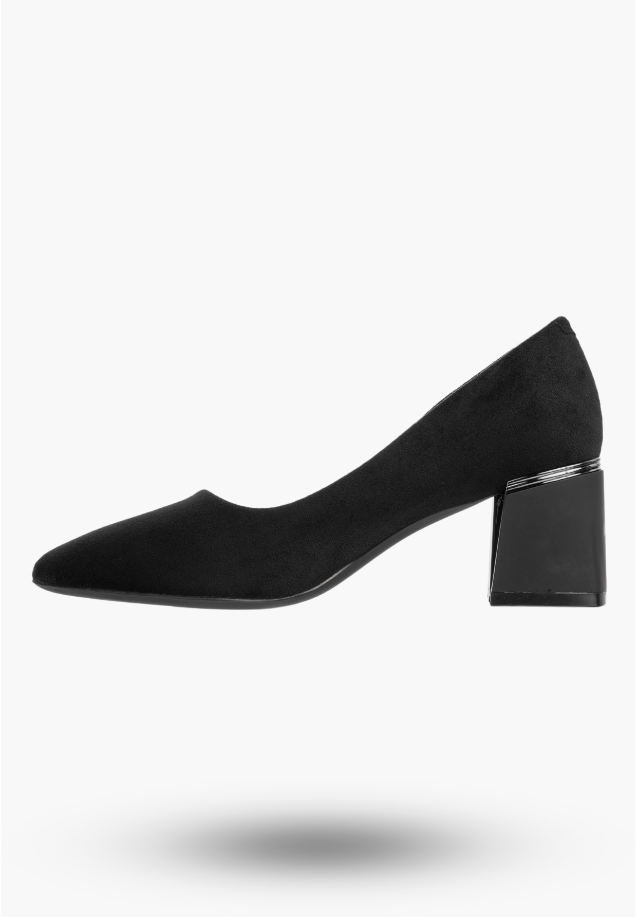 Czółenka Damskie Eleganckie Buty Na Słupku Klasyczne Czarne