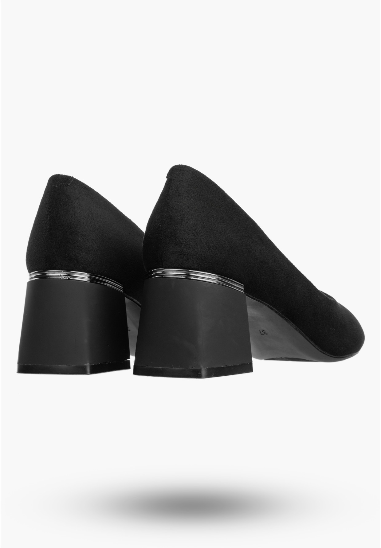 Czółenka Damskie Eleganckie Buty Na Słupku Klasyczne Czarne