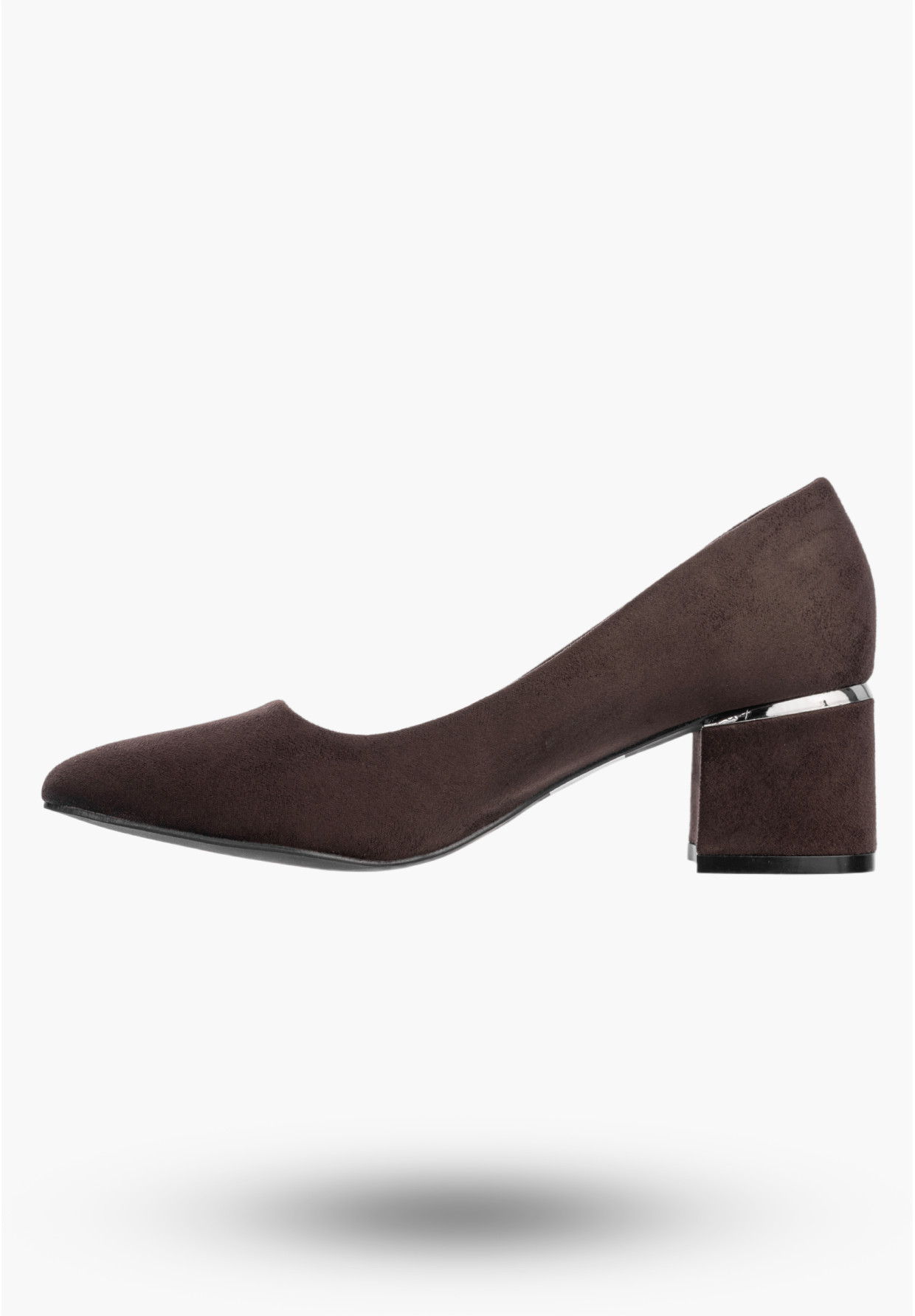 Czółenka Damskie Eleganckie Buty Na Słupku Klasyczne Modne Brązowe GOODIN