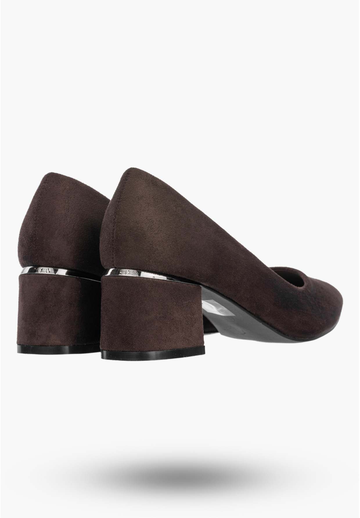 Czółenka Damskie Eleganckie Buty Na Słupku Klasyczne Modne Brązowe GOODIN