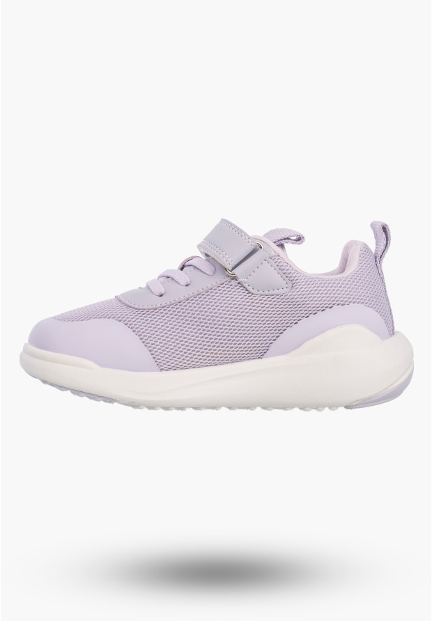 Sneakersy Dziecięce Buty Na Rzepy Sportowe Lekkie Fioletowe Apawwa N5057P