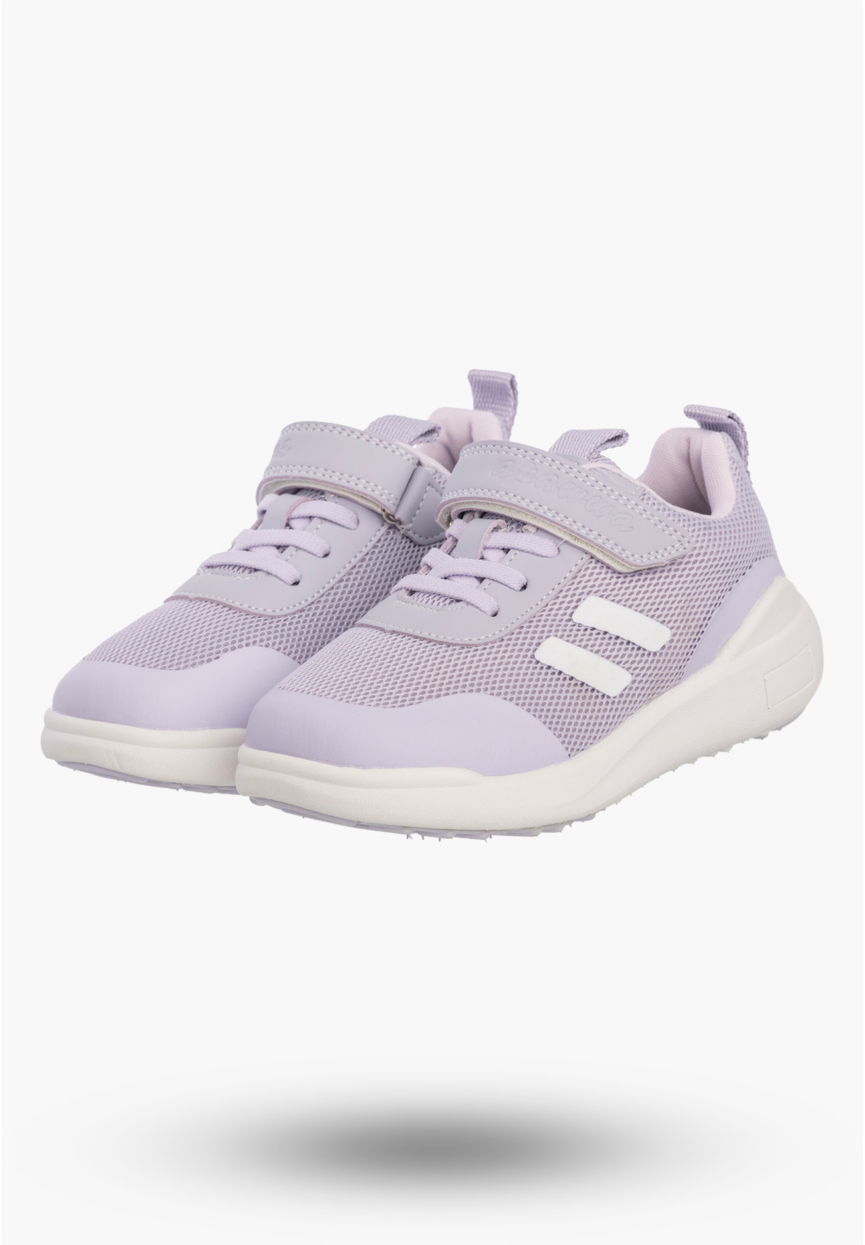 Sneakersy Dziecięce Buty Na Rzepy Sportowe Lekkie Fioletowe Apawwa N5057P