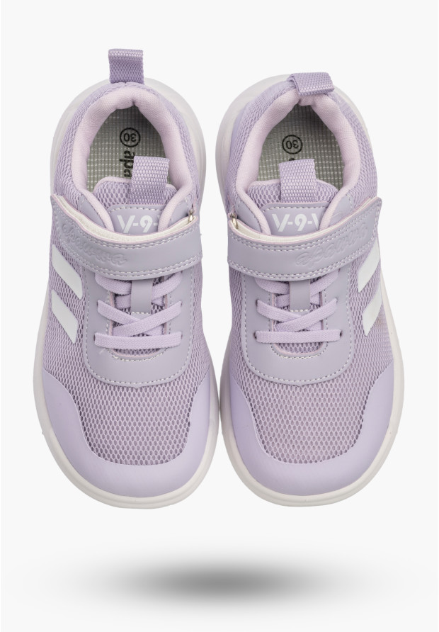 Sneakersy Dziecięce Buty Na Rzepy Sportowe Lekkie Fioletowe Apawwa N5057P