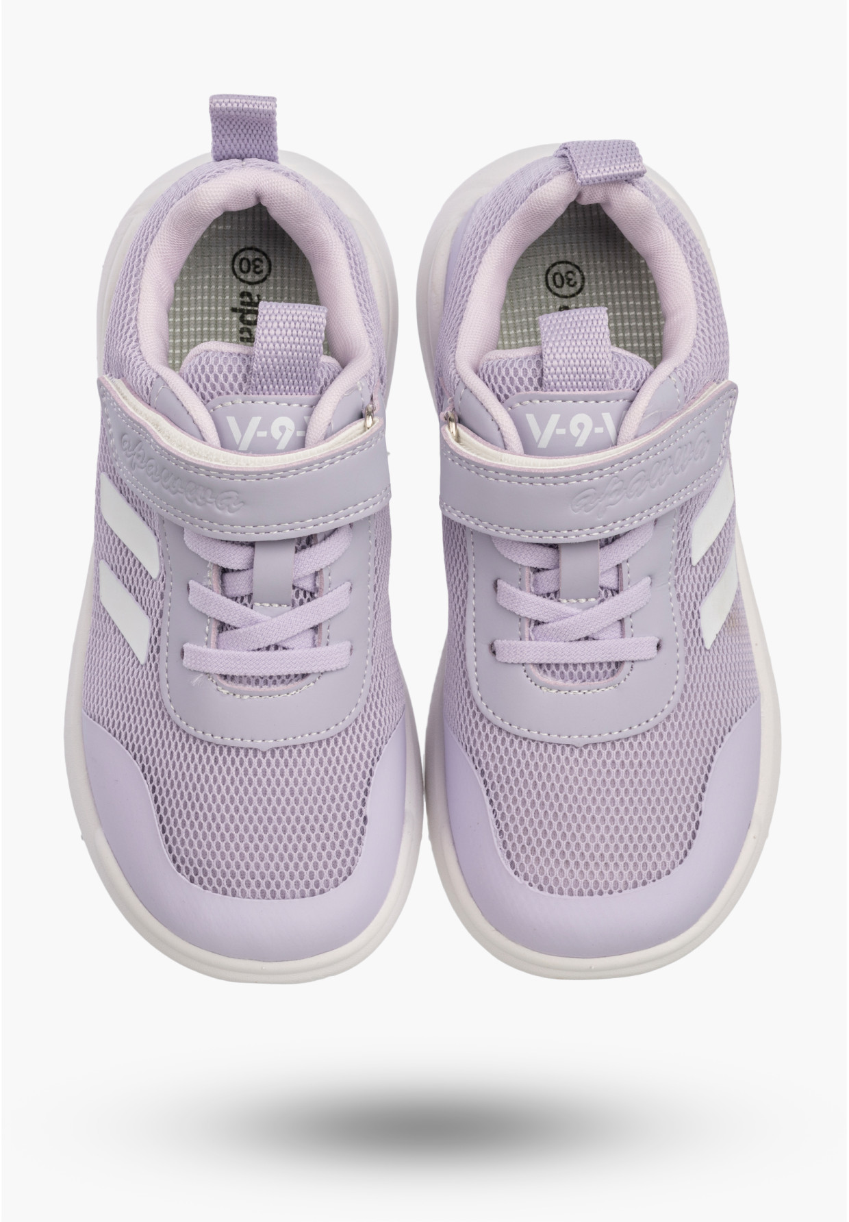 Sneakersy Dziecięce Buty Na Rzepy Sportowe Lekkie Fioletowe Apawwa N5057P