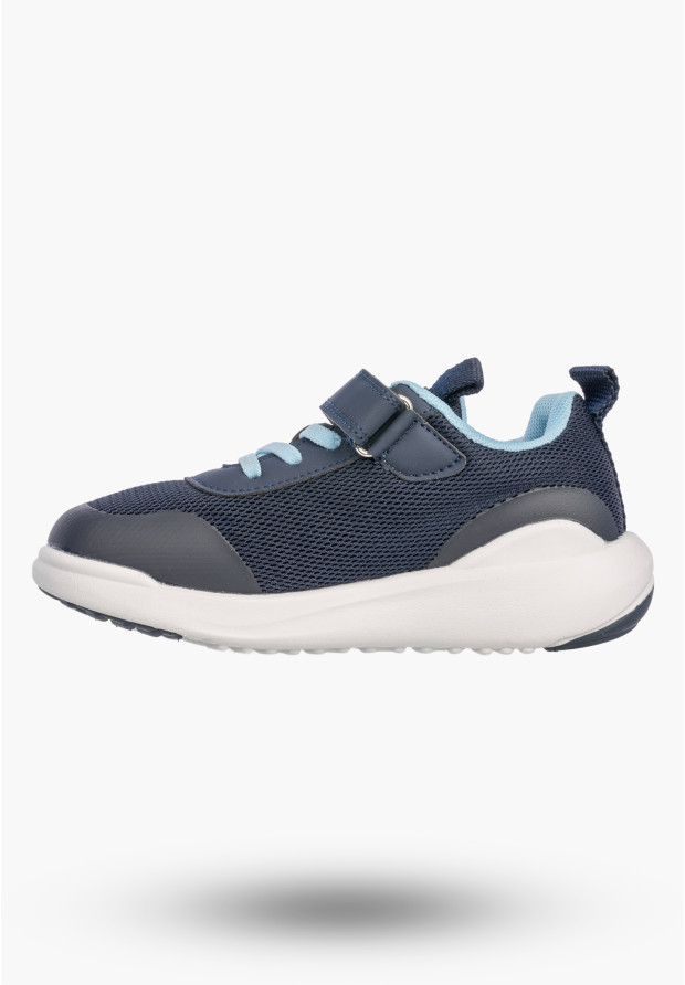 Sneakersy Dziecięce Buty Na Rzepy Sportowe Lekkie Granatowe Apawwa N5057P