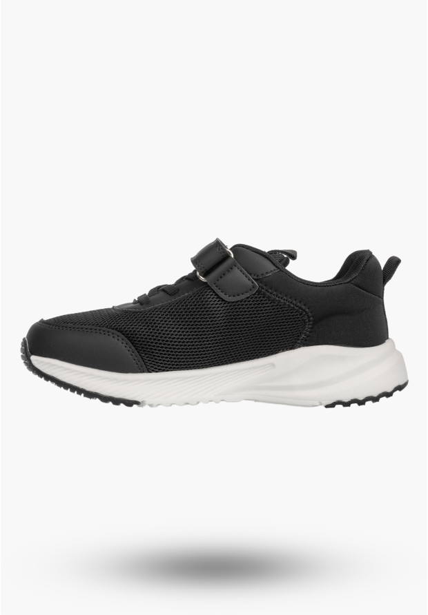 Sneakersy Dziecięce Buty Na Rzepy Sportowe Lekkie Czarne Apawwa ABC005DP