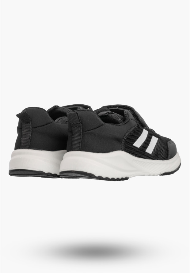 Sneakersy Dziecięce Buty Na Rzepy Sportowe Lekkie Czarne Apawwa ABC005DP