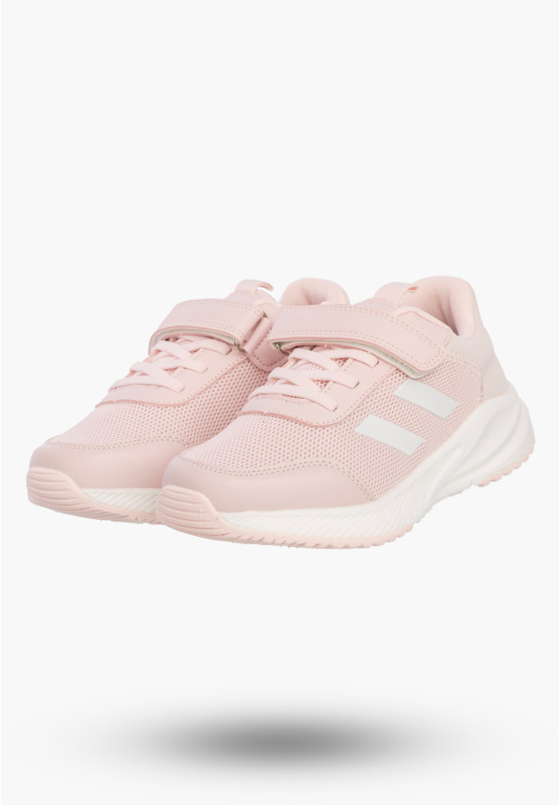 Sneakersy Dziecięce Buty Na Rzepy Sportowe Lekkie Różowe Apawwa ABC005DP