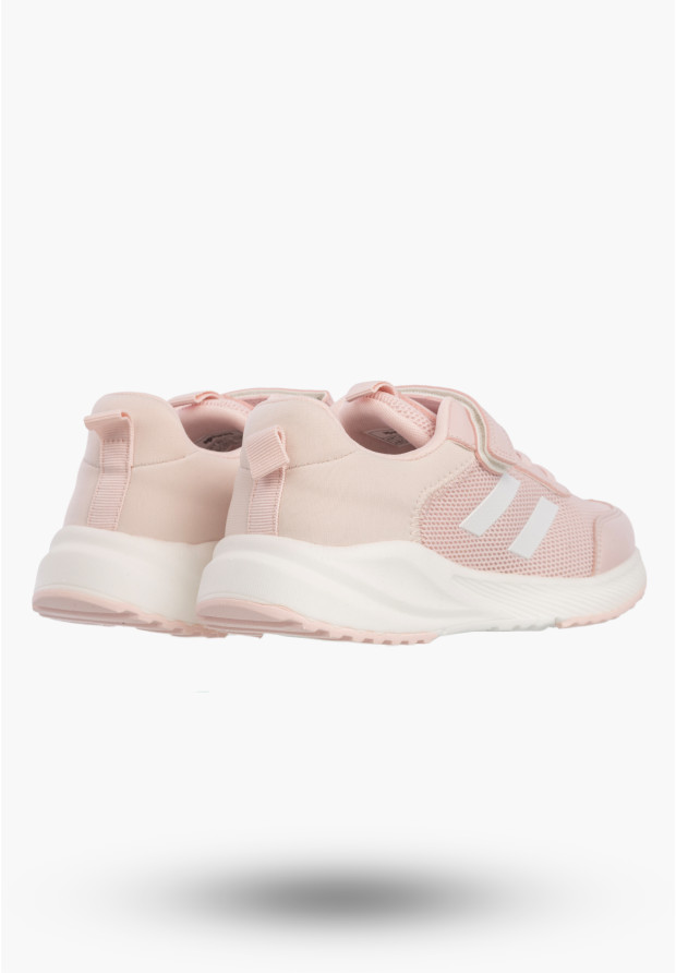 Sneakersy Dziecięce Buty Na Rzepy Sportowe Lekkie Różowe Apawwa ABC005DP