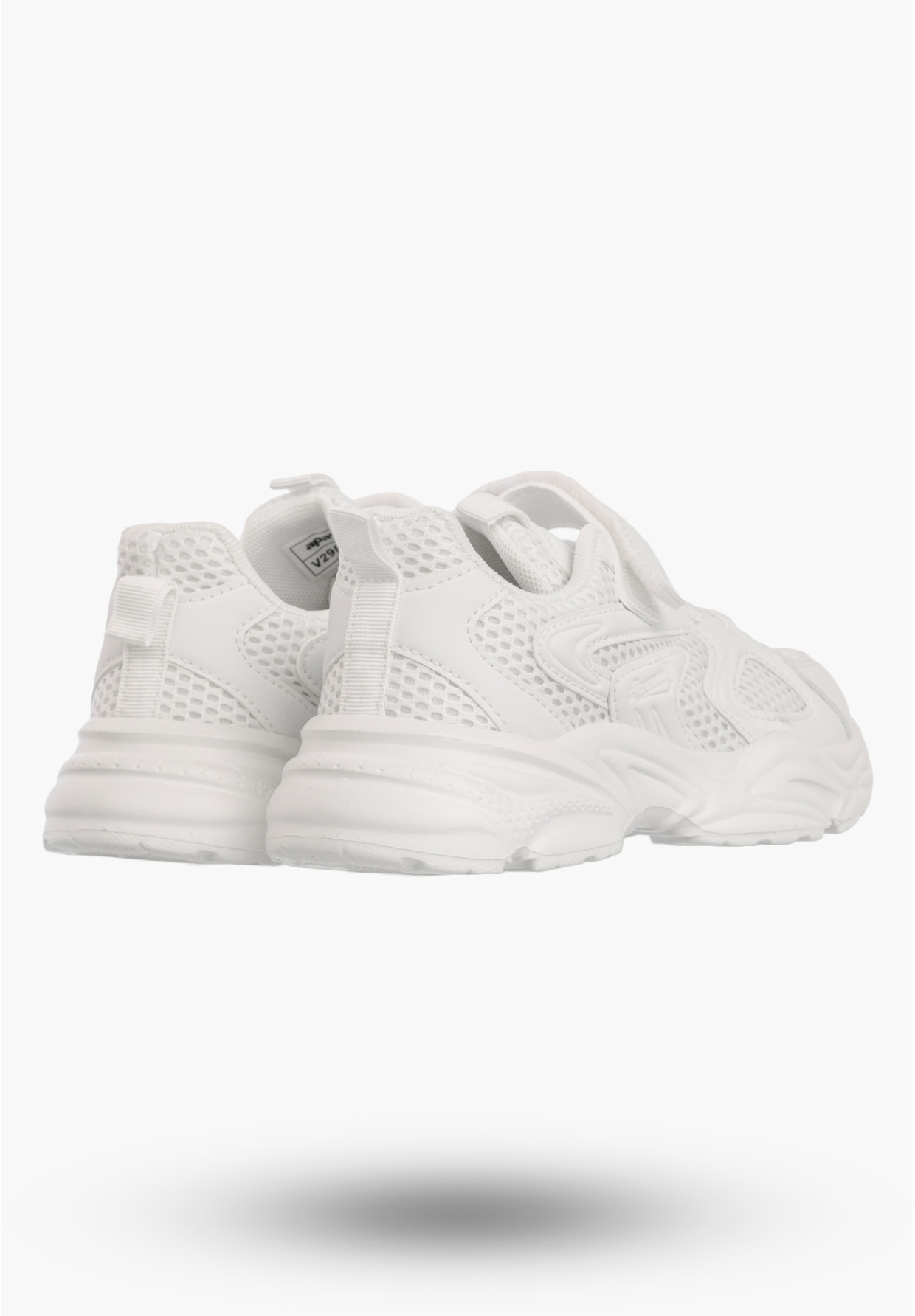 Sneakersy Dziecięce Buty Na Rzepy Sportowe Gruba Podeszwa Białe Apawwa V298