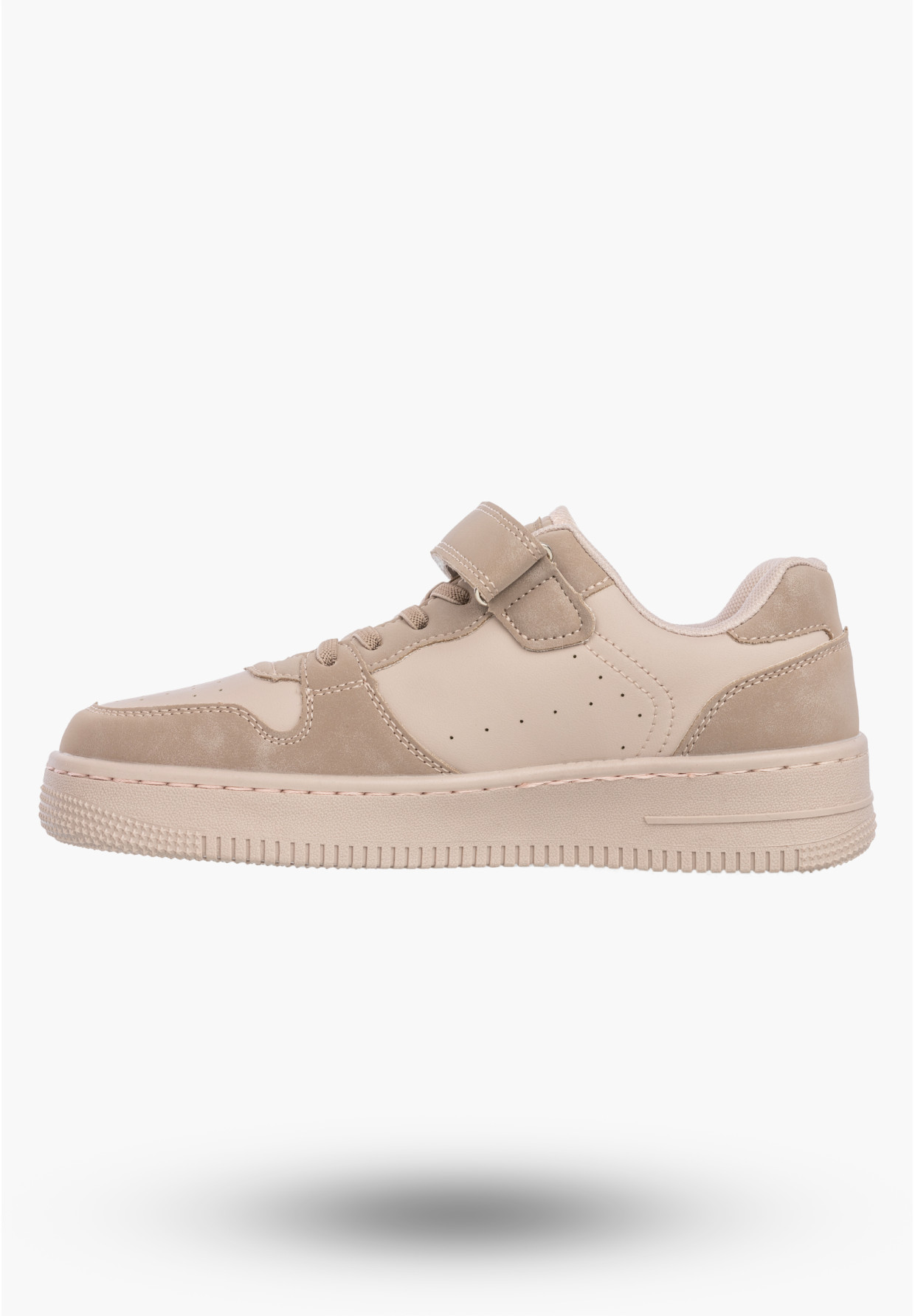 Sneakersy Dziewczęce Damskie Ekoskóra Buty Na Rzepy Sportowe Różowe Cllibee