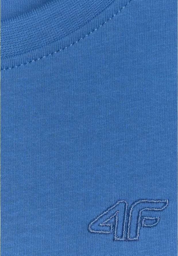 Koszulka Chłopięca 4F T-shirt Z Logo Sportowy Casual Niebieski 4FJWSS26TTSHM3006