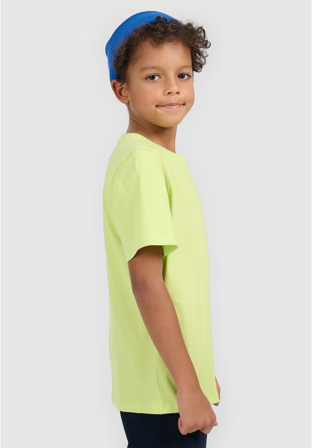Koszulka Chłopięca 4F T-shirt Z Logo Sportowy Casual Jasny Zielony 4FJWSS26TTSHM3006