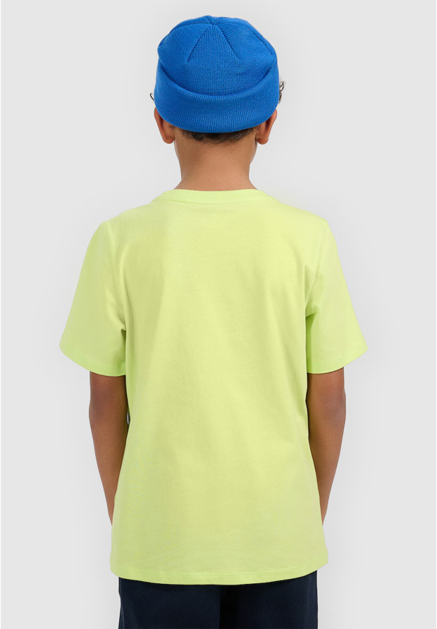 Koszulka Chłopięca 4F T-shirt Z Logo Sportowy Casual Jasny Zielony 4FJWSS26TTSHM3006
