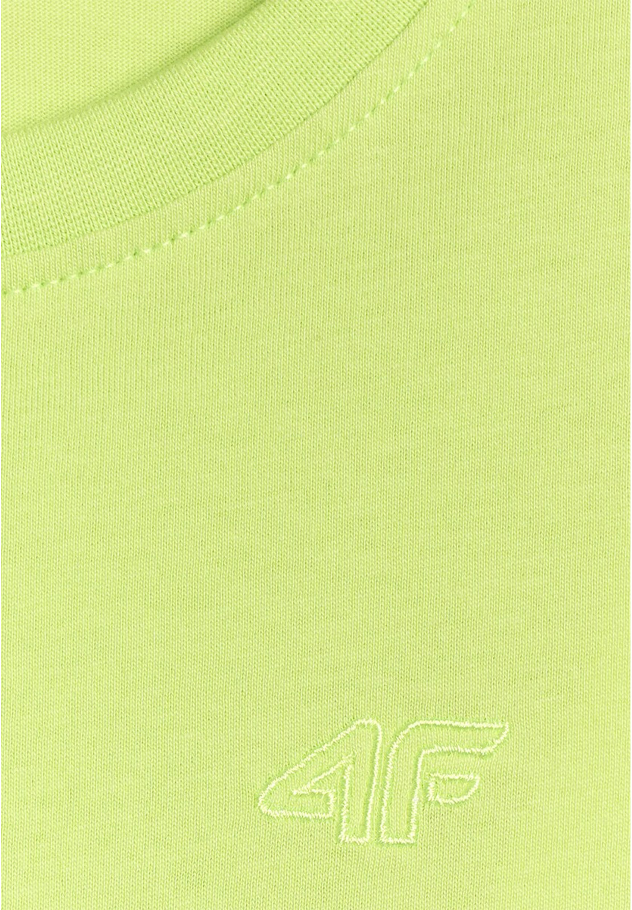 Koszulka Chłopięca 4F T-shirt Z Logo Sportowy Casual Jasny Zielony 4FJWSS26TTSHM3006