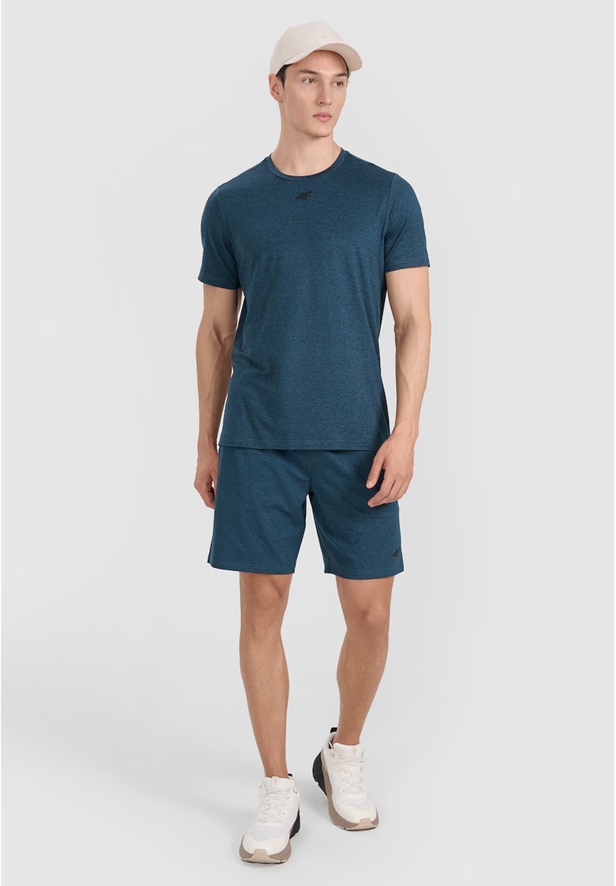 Koszulka Męska 4F T-shirt Treningowy Szybkoschnący Granatowy 4FWAW25TFTSM1522