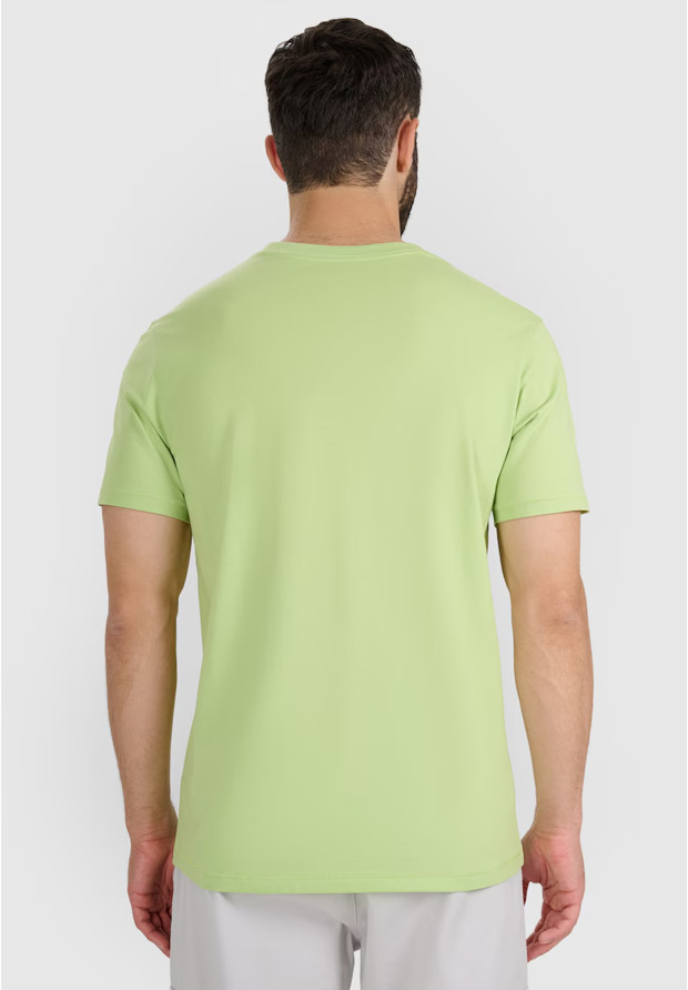Koszulka Męska 4F T-shirt Z Nadrukiem Regular Zielony 4FWAW25TTSHM2359