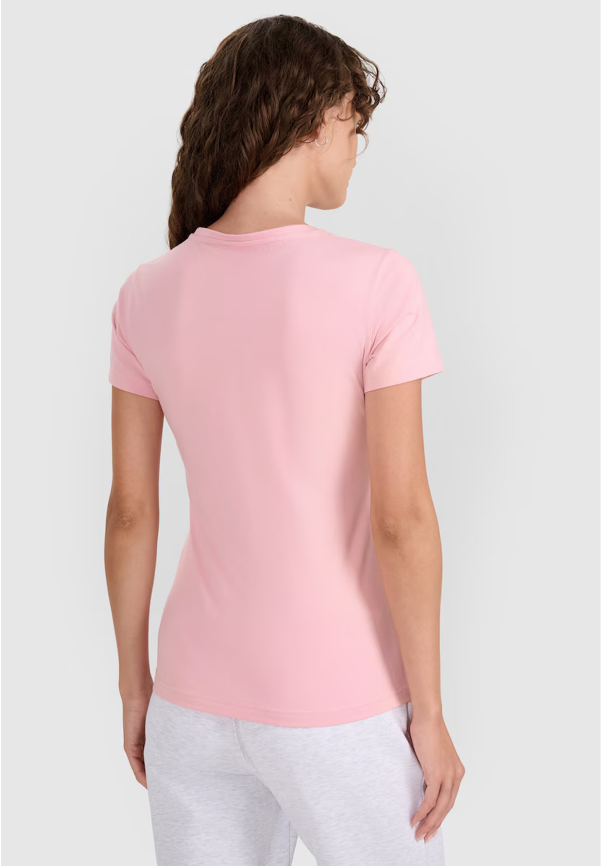 Koszulka Damska 4F T-shirt Slim Fit Gładki Różowy 4FWMM00TTSHF2255