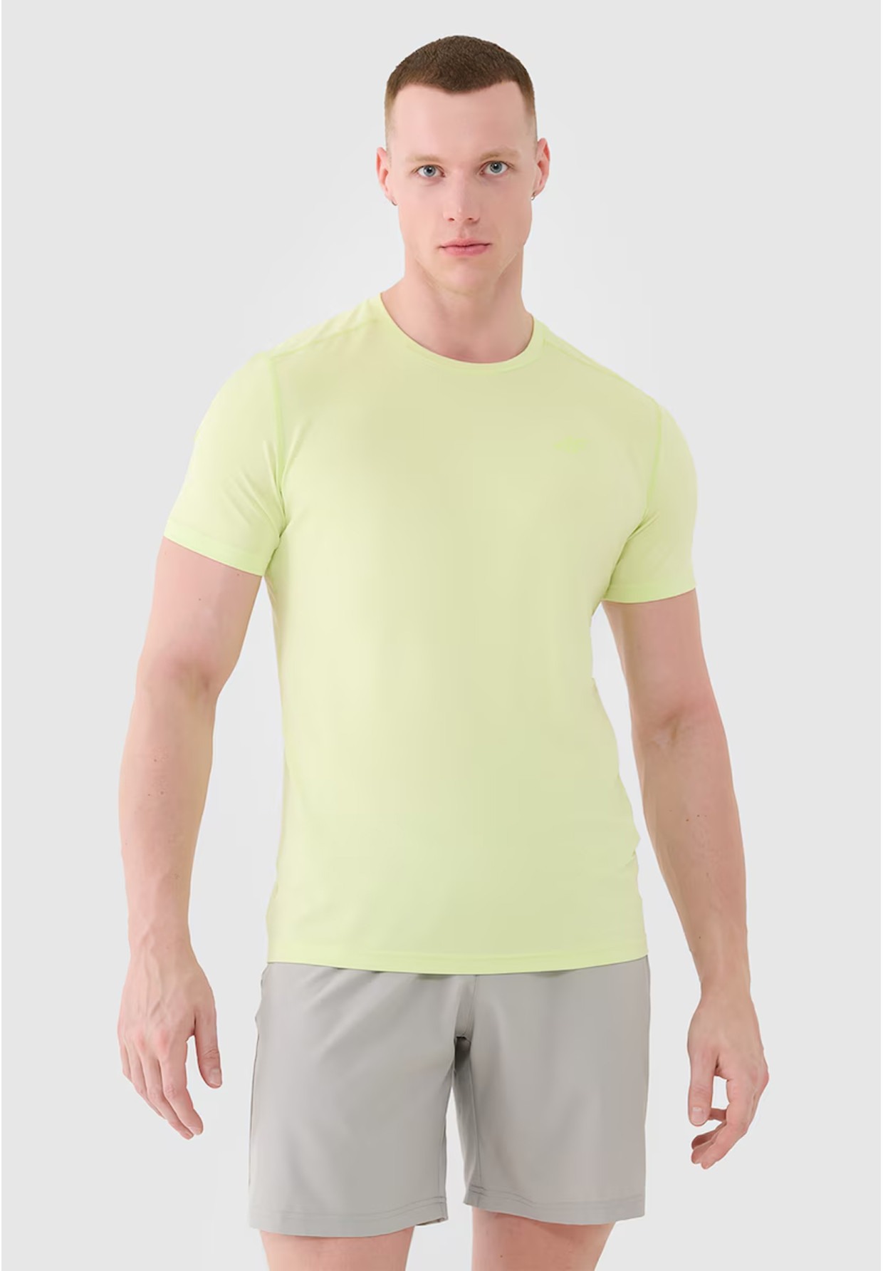 Koszulka Męska 4F T-shirt Treningowy Szybkoschnący Zielony 4FWSS25TFTSM1343