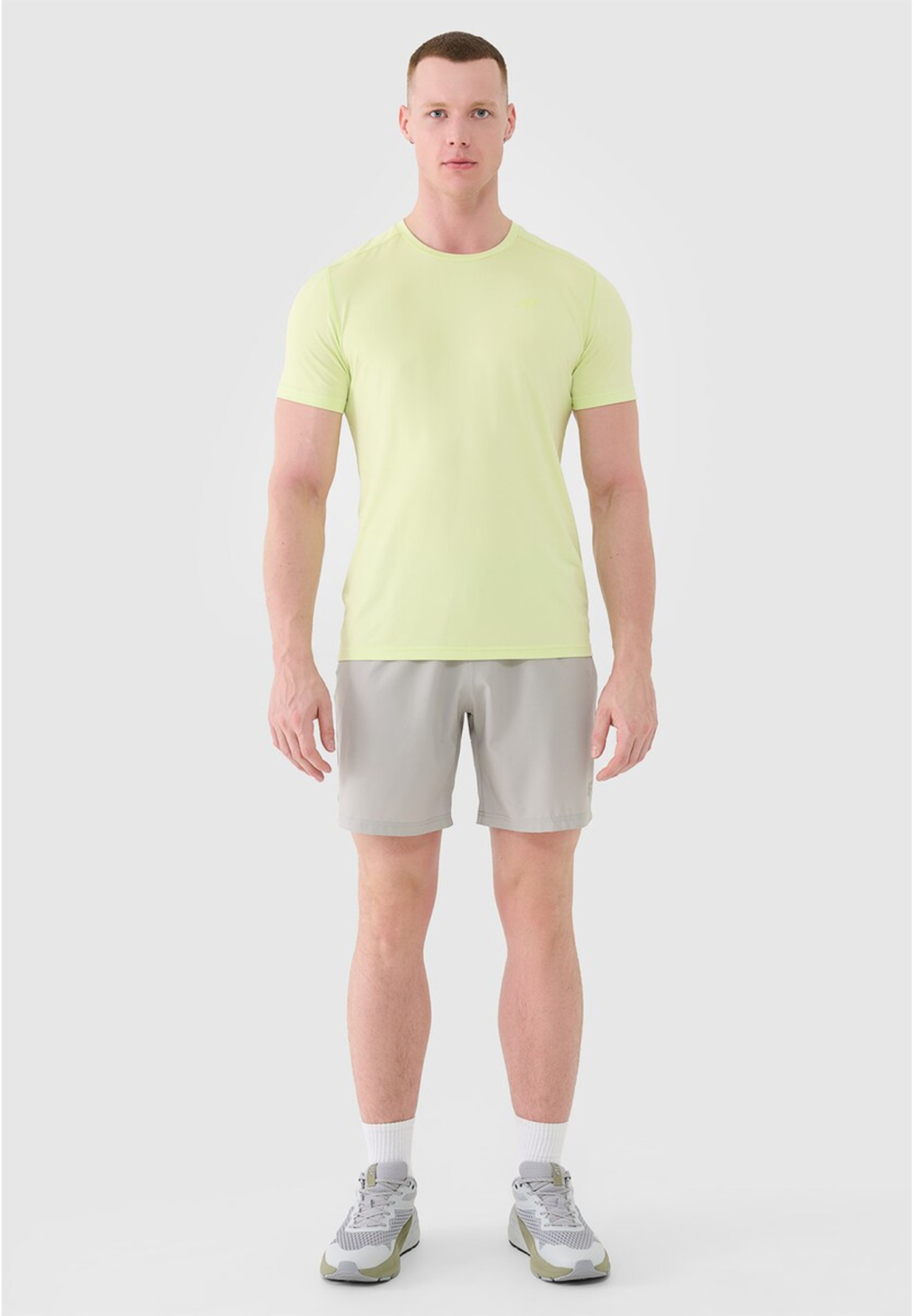 Koszulka Męska 4F T-shirt Treningowy Szybkoschnący Zielony 4FWSS25TFTSM1343