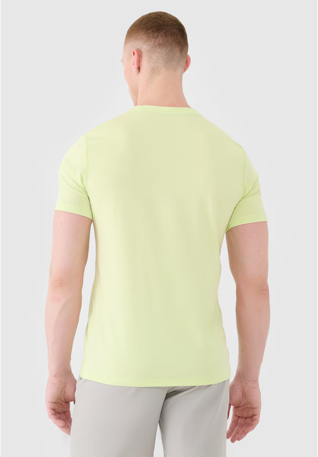 Koszulka Męska 4F T-shirt Treningowy Szybkoschnący Zielony 4FWSS25TFTSM1343