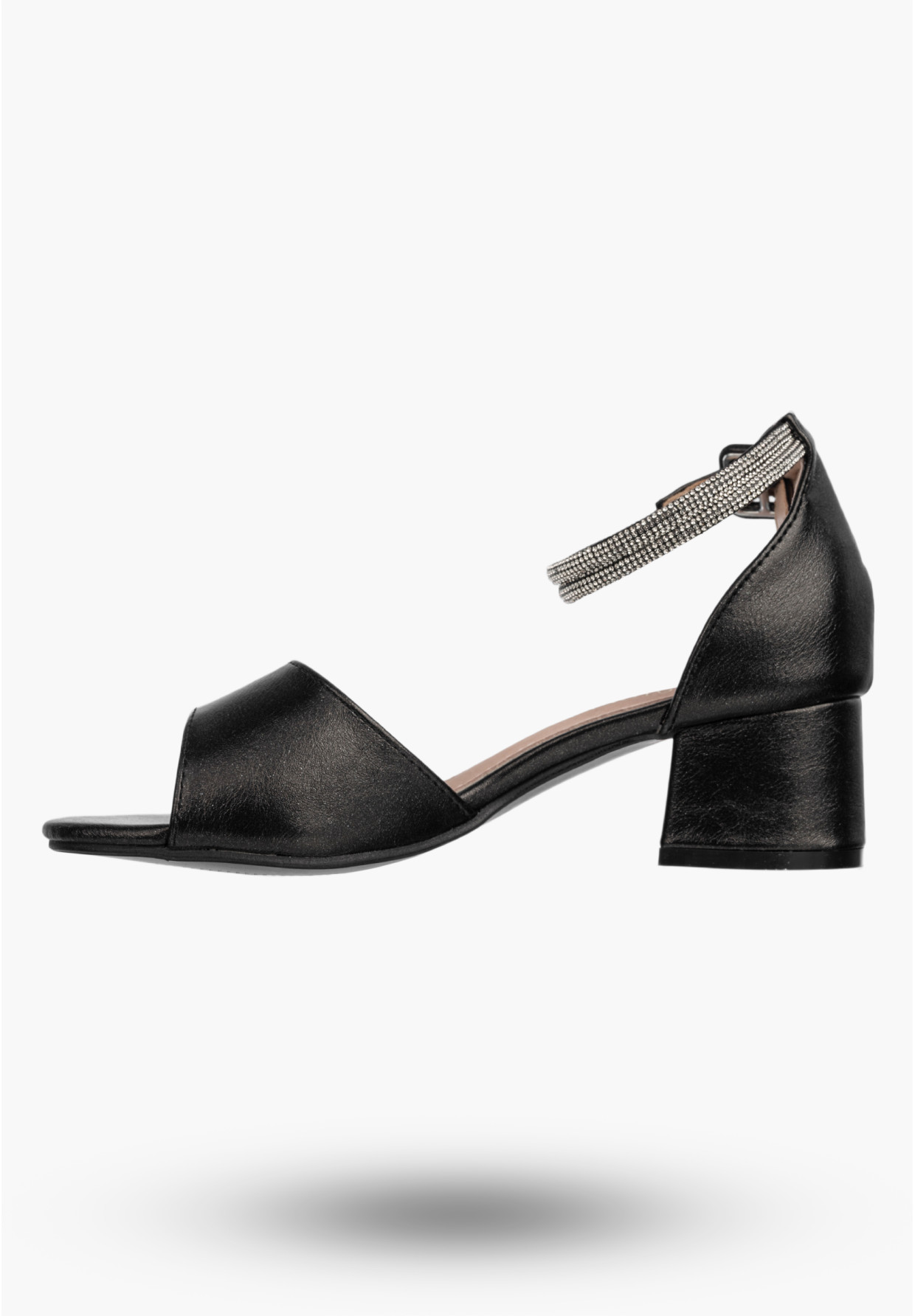 Sandały Dziewczęce Ekoskóra Buty Na Obcasie Eleganckie Czarne Potocki 26-42326