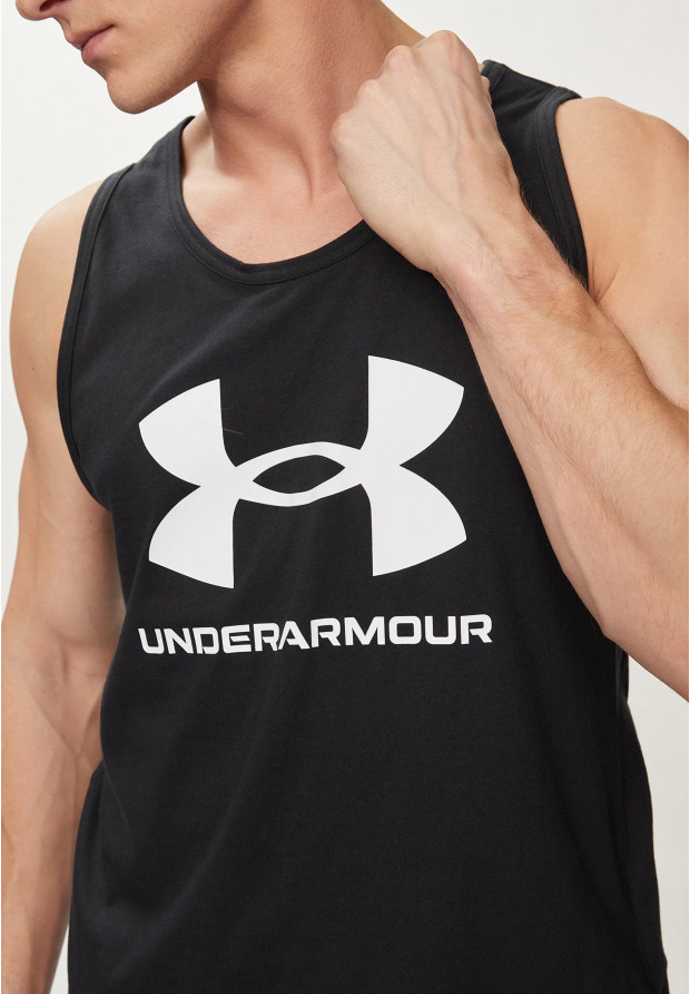 Tank top Męski Under Armour Koszulka Bez Rękawów Czarny 1382883